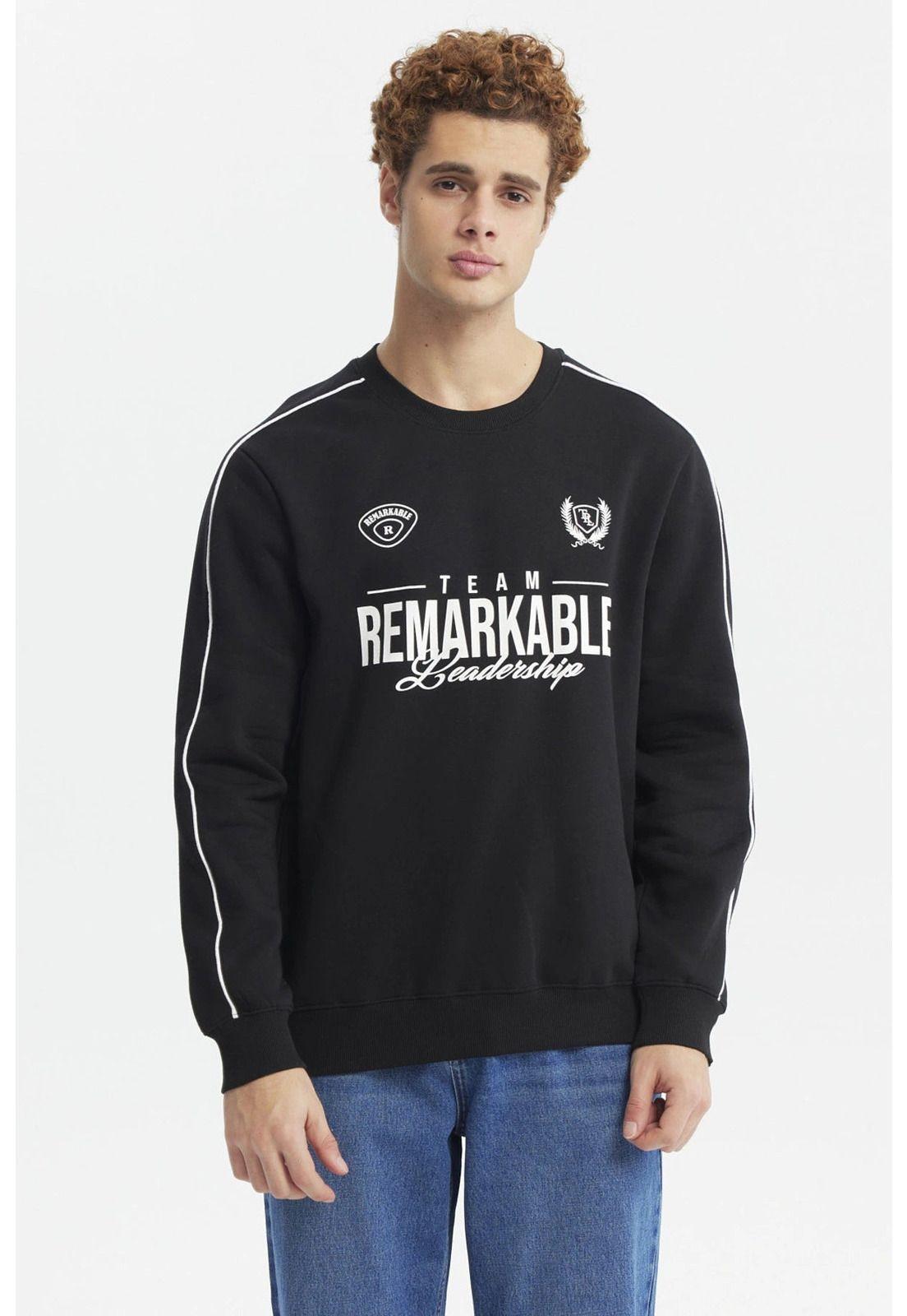 Polerón Hombre Oversize Negro-0