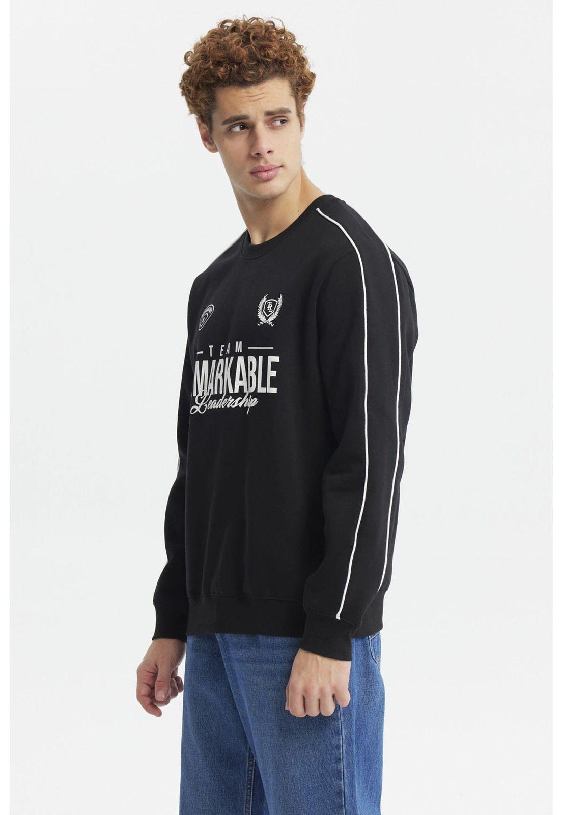 Polerón Hombre Oversize Negro-1