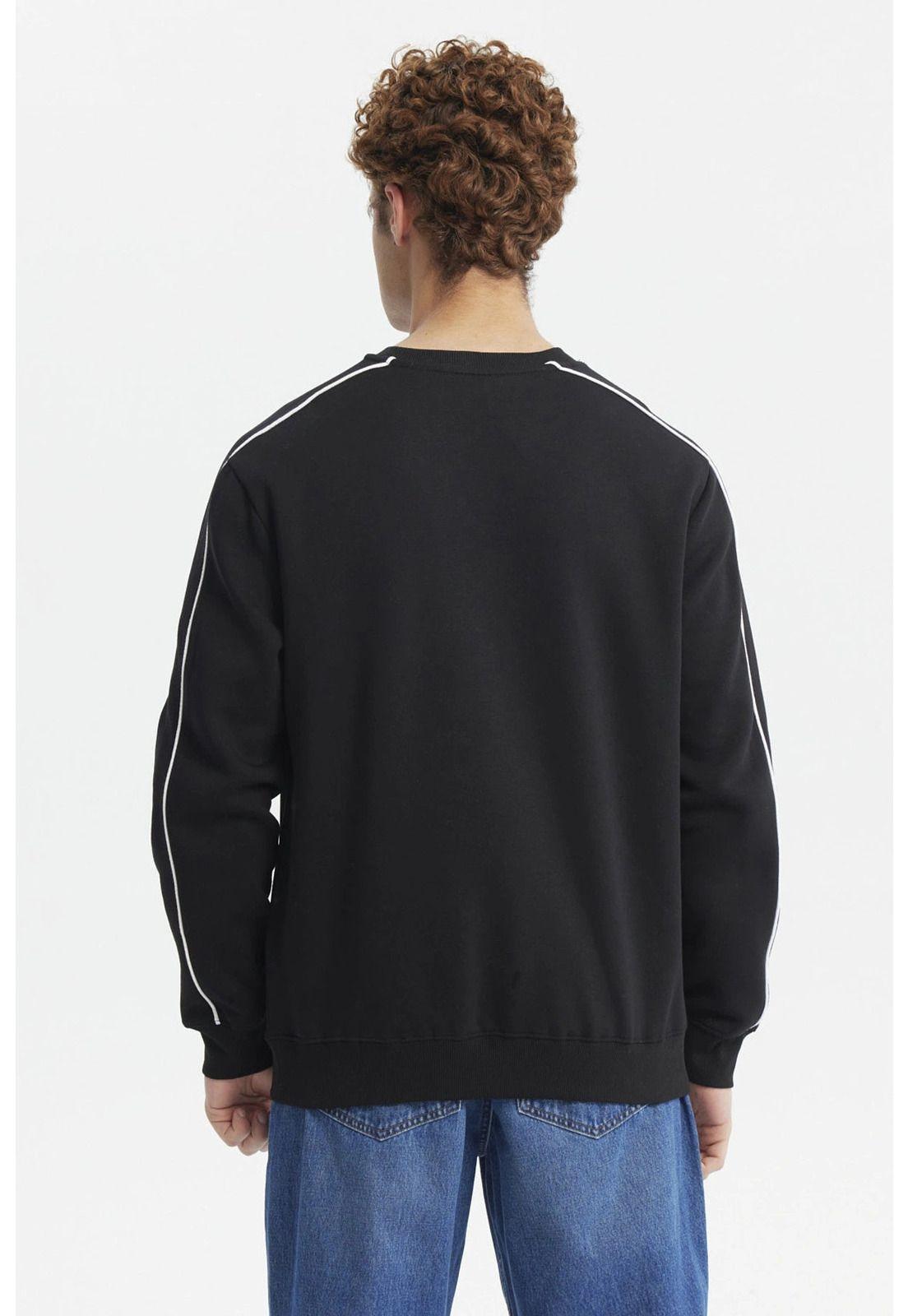 Polerón Hombre Oversize Negro-2