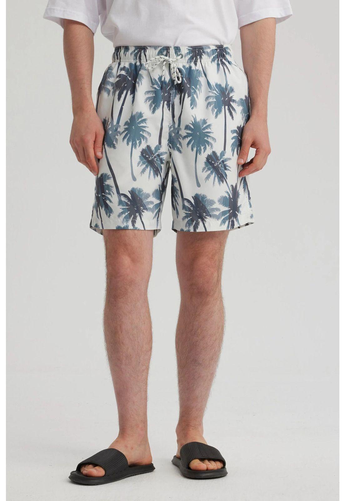 Short De Baño Hombre Rapport Blanco-0