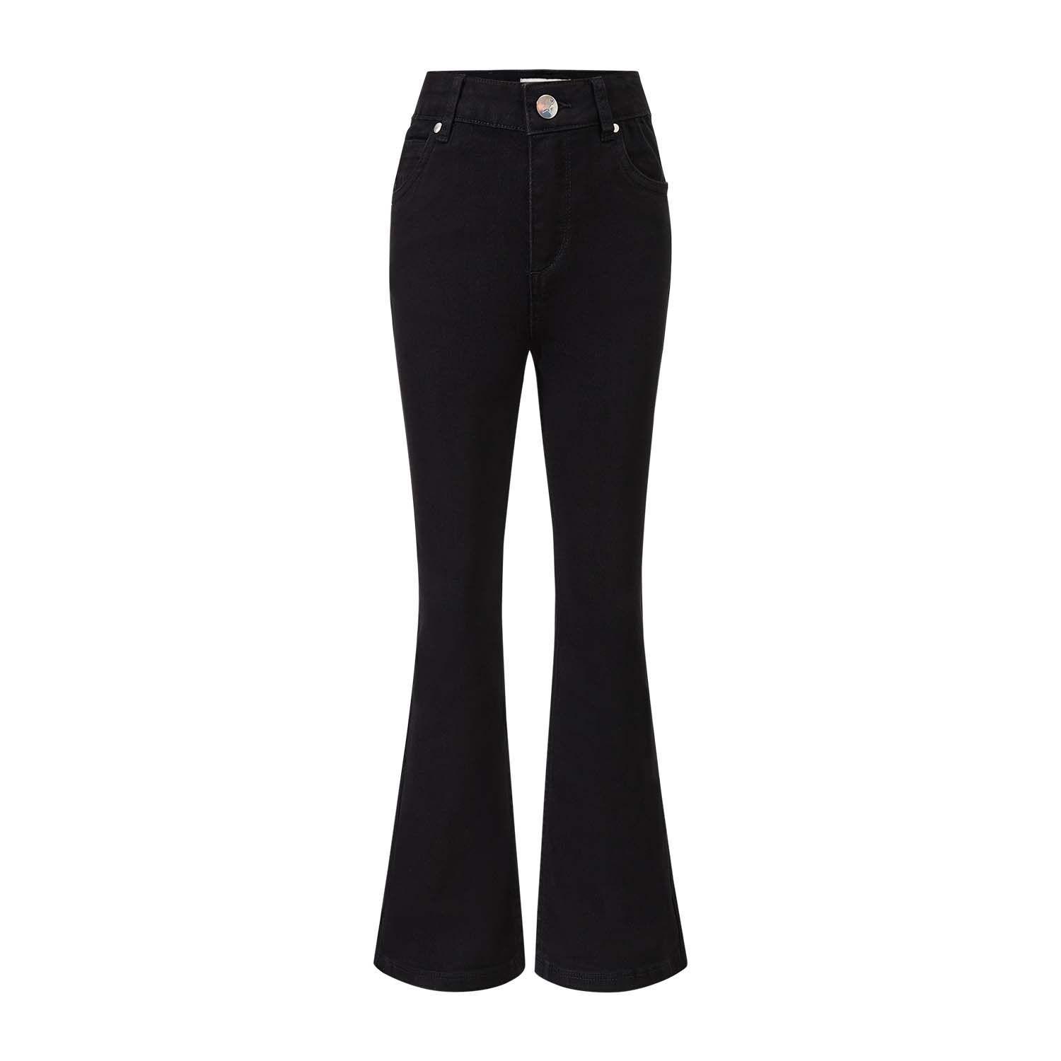 Jeans Niña Flare Negro Fashion's Park-0