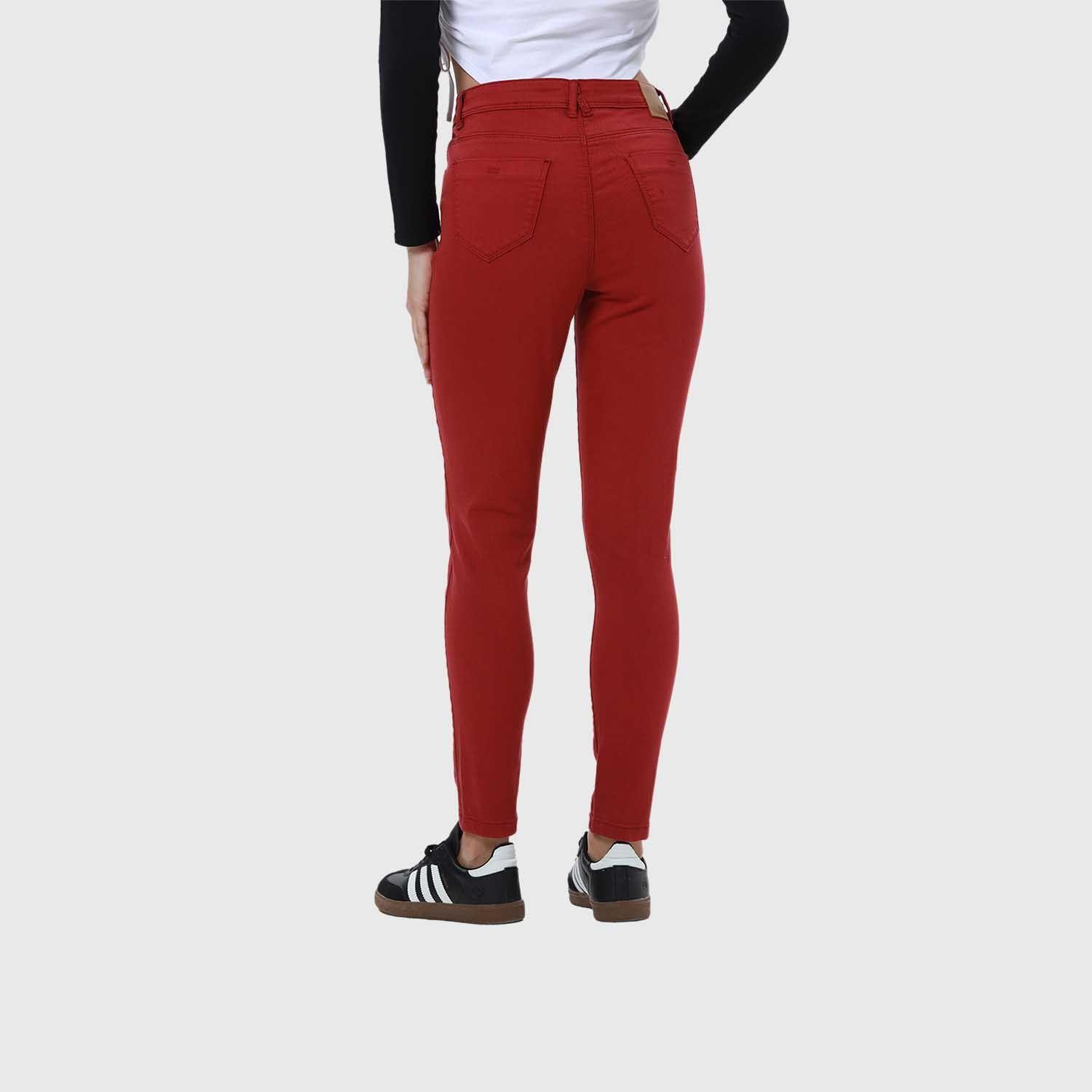 Jeans Mujer Super Skinny Co Rojo Italiano-2
