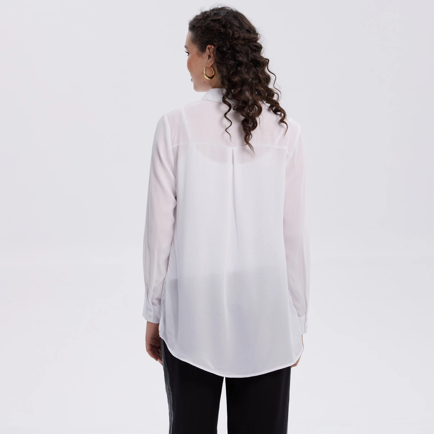 Blusa Mujer Abotonada Blanco-2