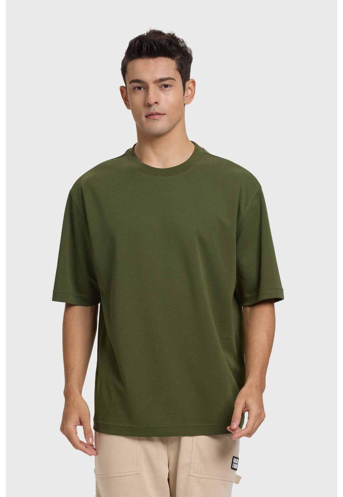 Polera Hombre Loose Fit Verde-0