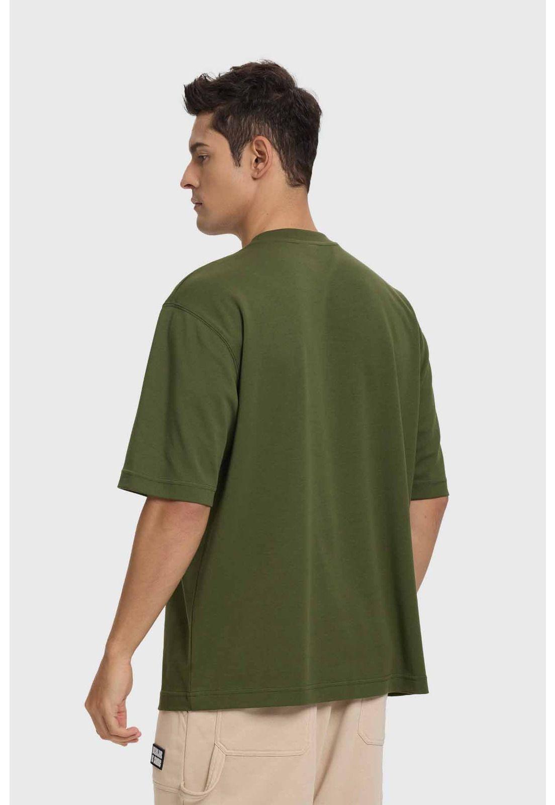 Polera Hombre Loose Fit Verde-2