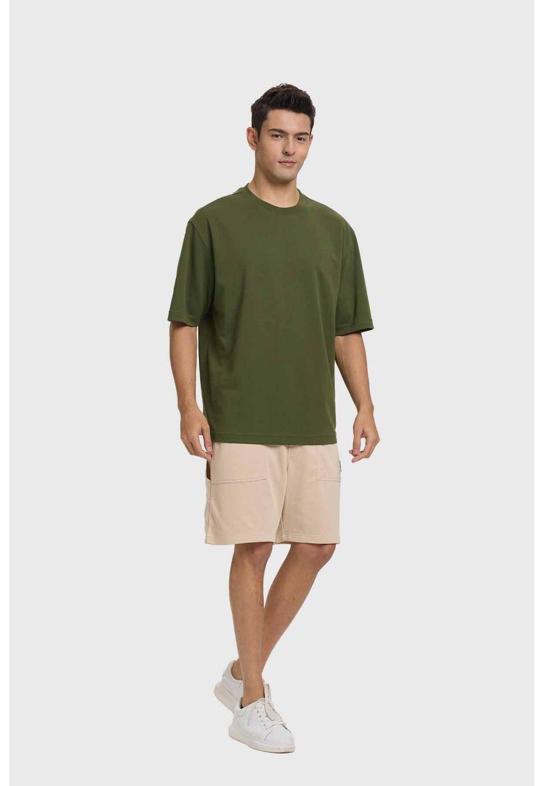 Polera Hombre Loose Fit Verde-3