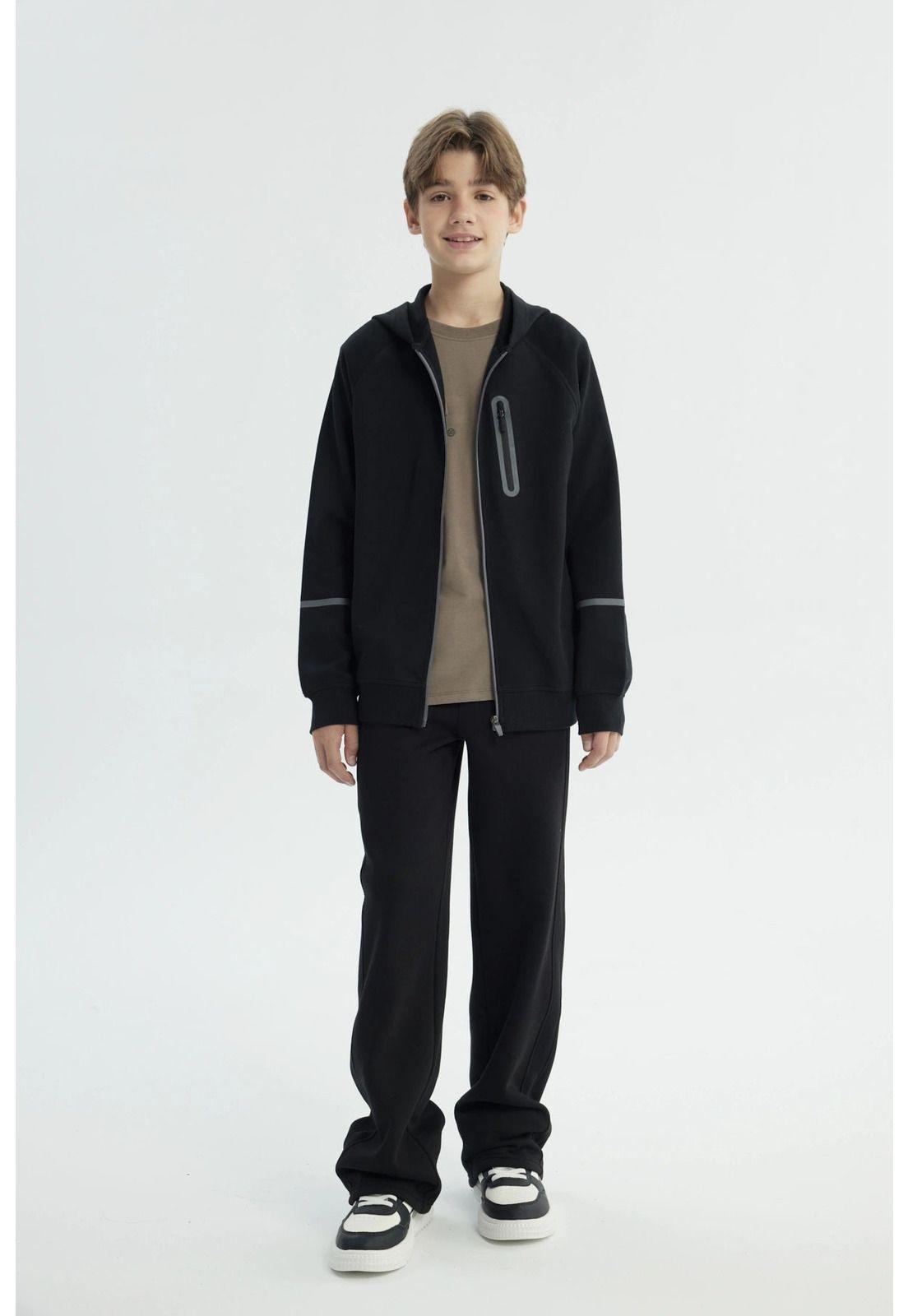 Polerón Niño Regular Negro - ll-3