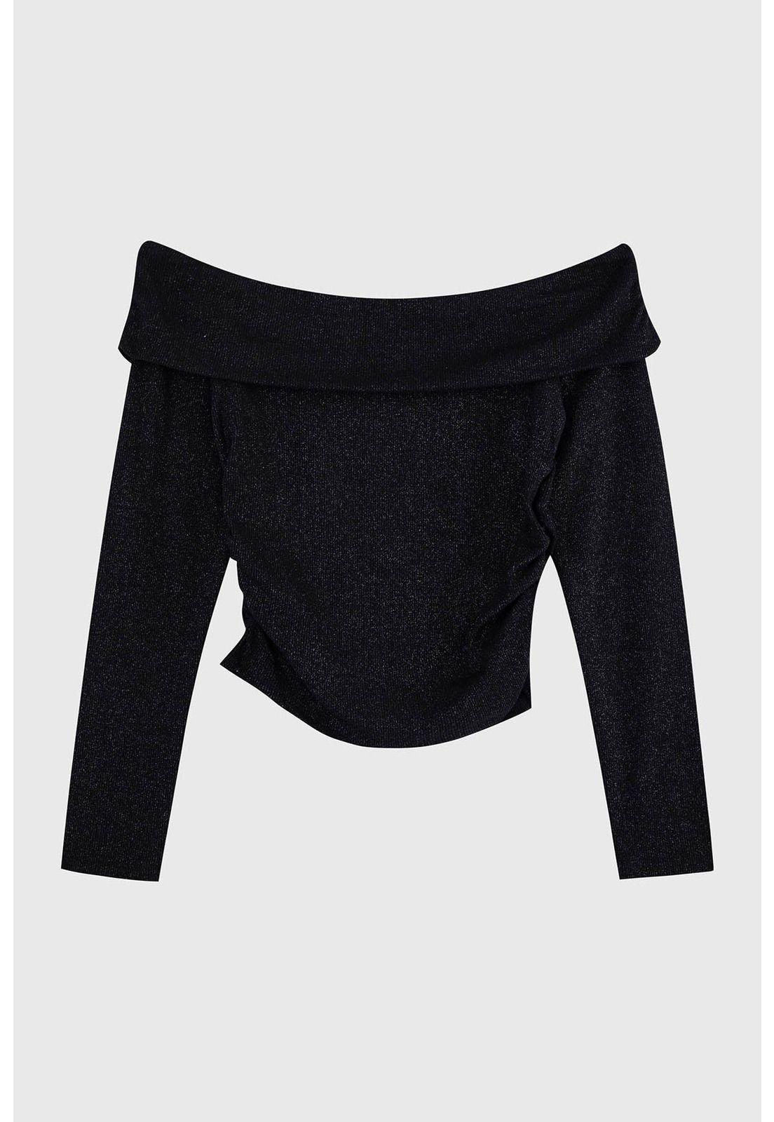 Polera Mujer Bardot Negro-0