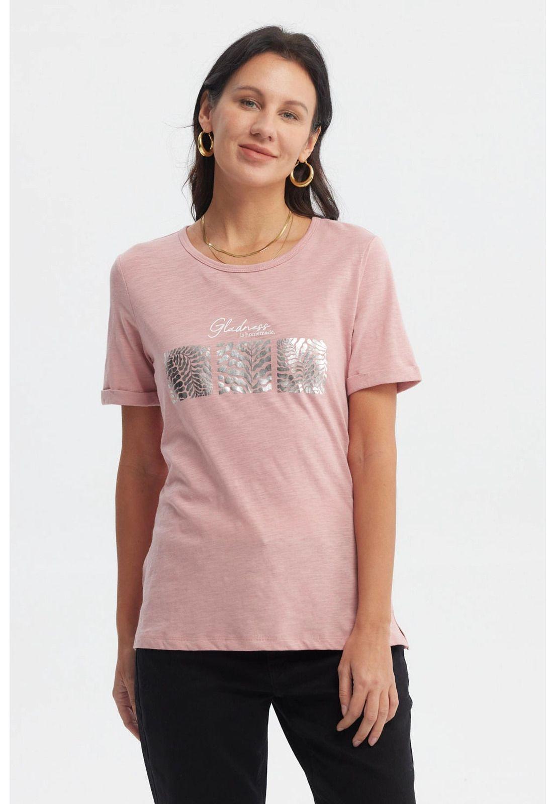 Polera Mujer Print Palo Rosa- ll-0