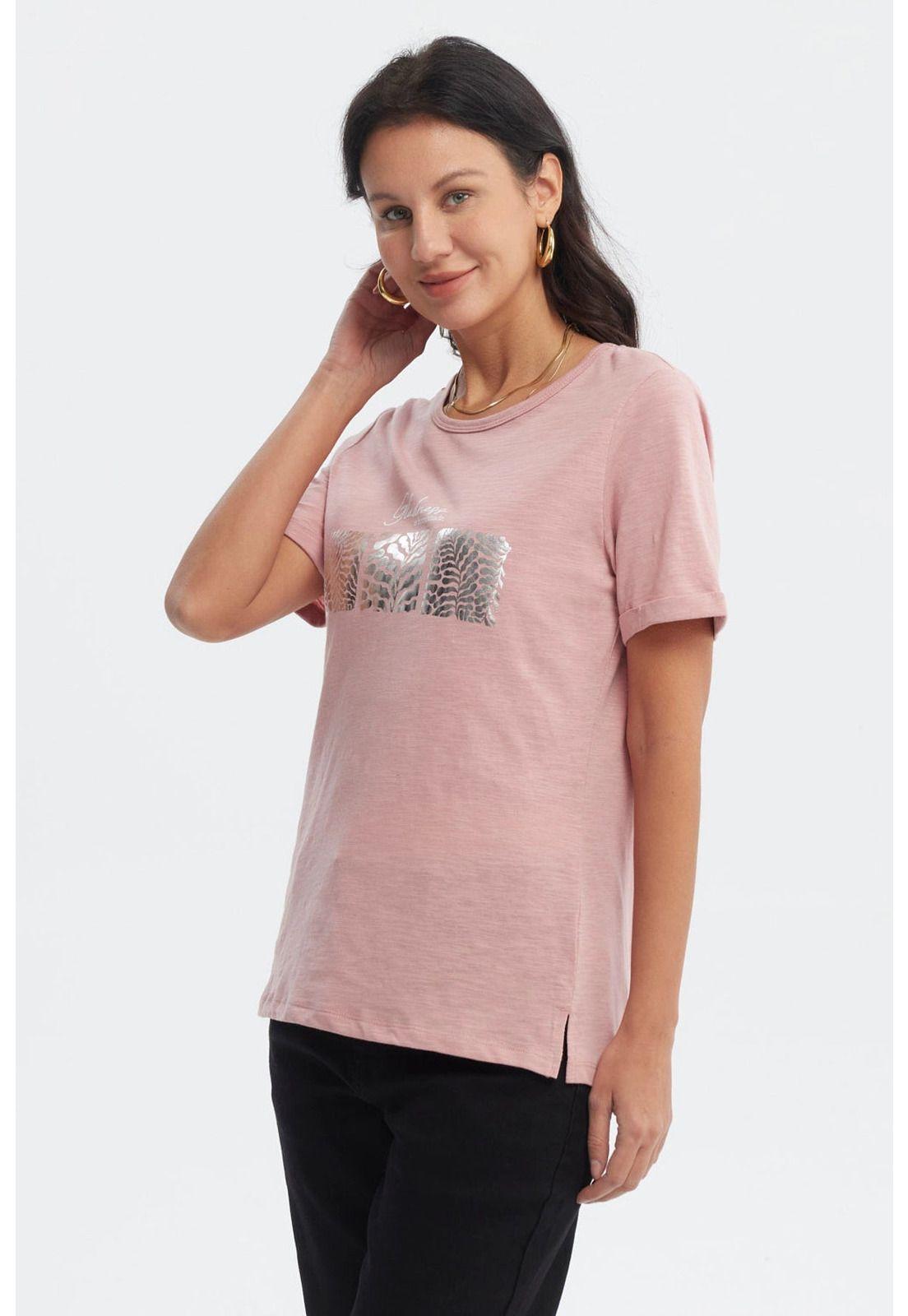 Polera Mujer Print Palo Rosa- ll-1