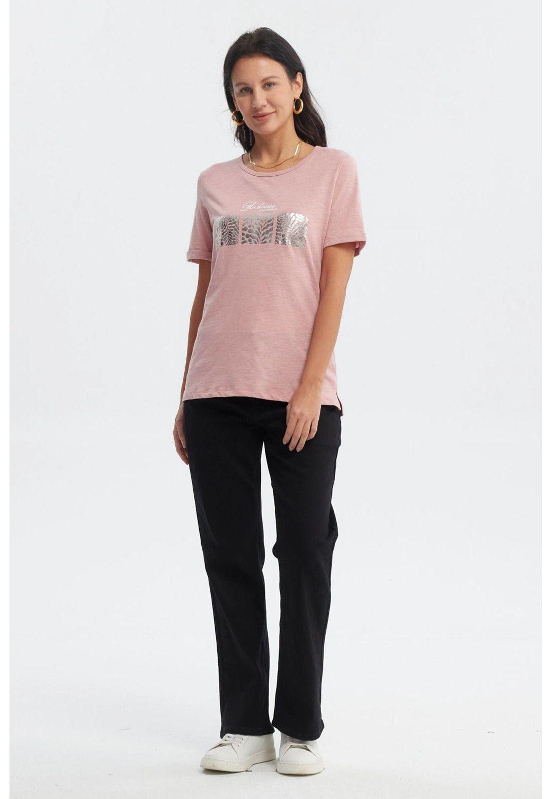 Polera Mujer Print Palo Rosa- ll-3