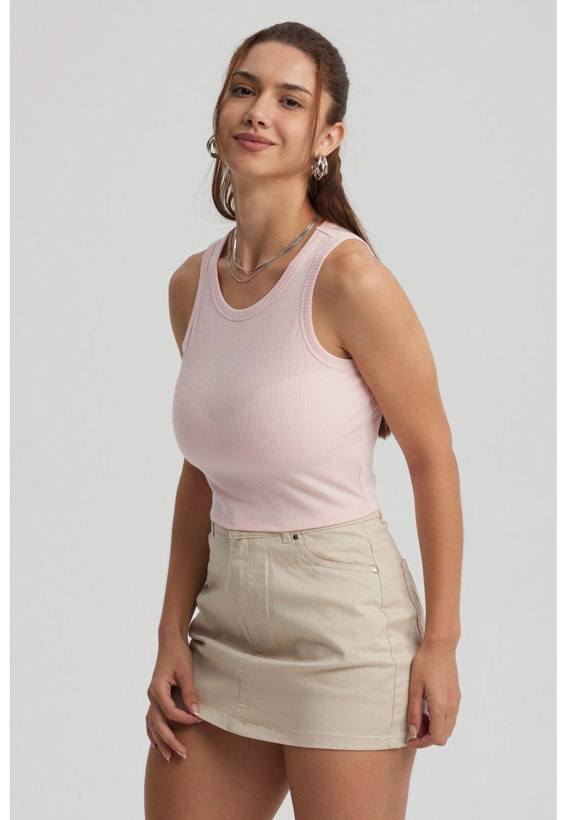 Polera Mujer Sudadera Rosa-1