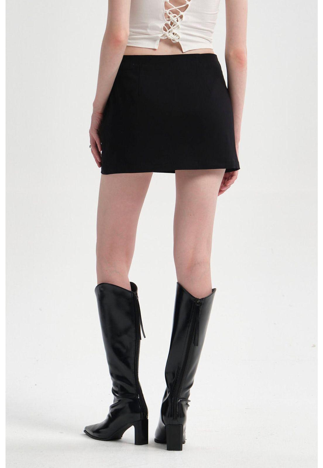 Falda Mujer Short Negro-1