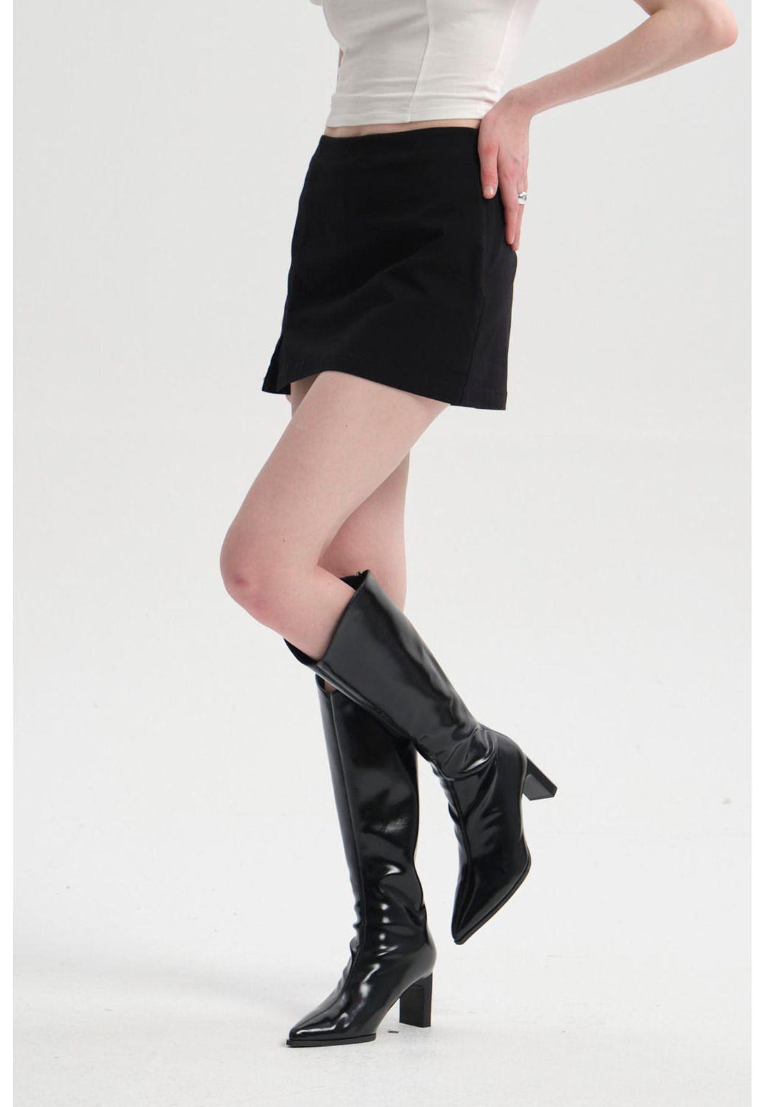 Falda Mujer Short Negro-2