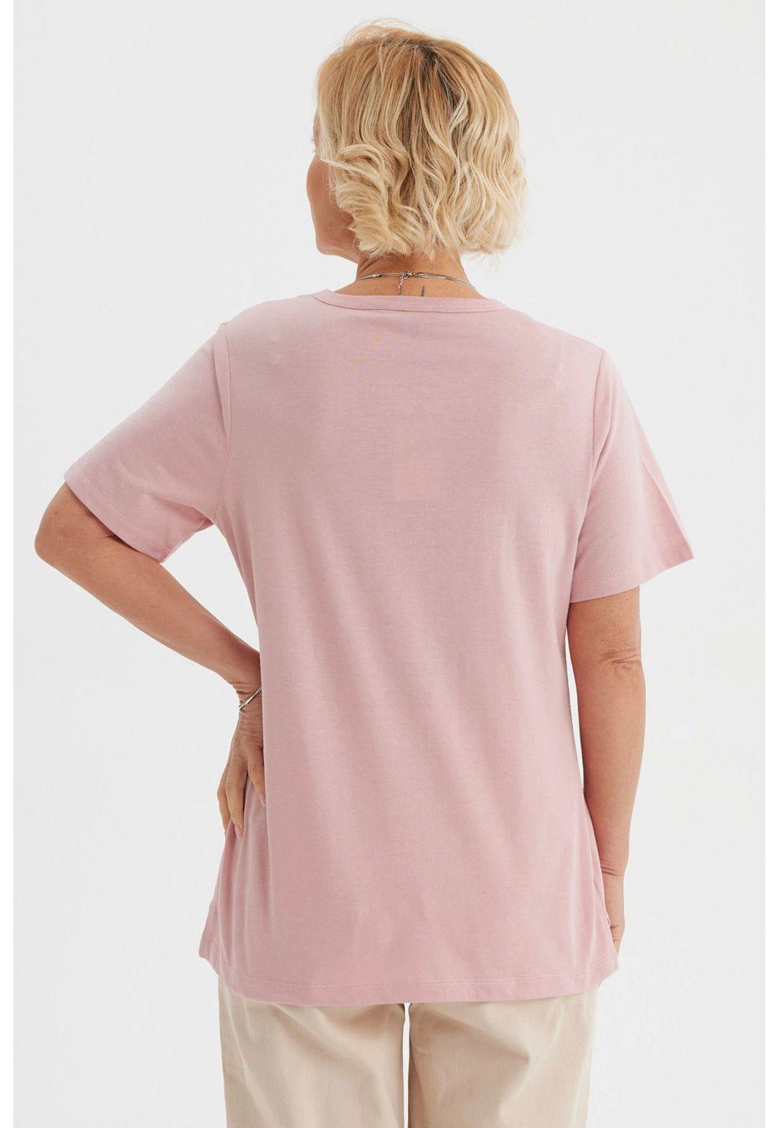 Polera Mujer Print Posicional Palo Rosa- ll-2