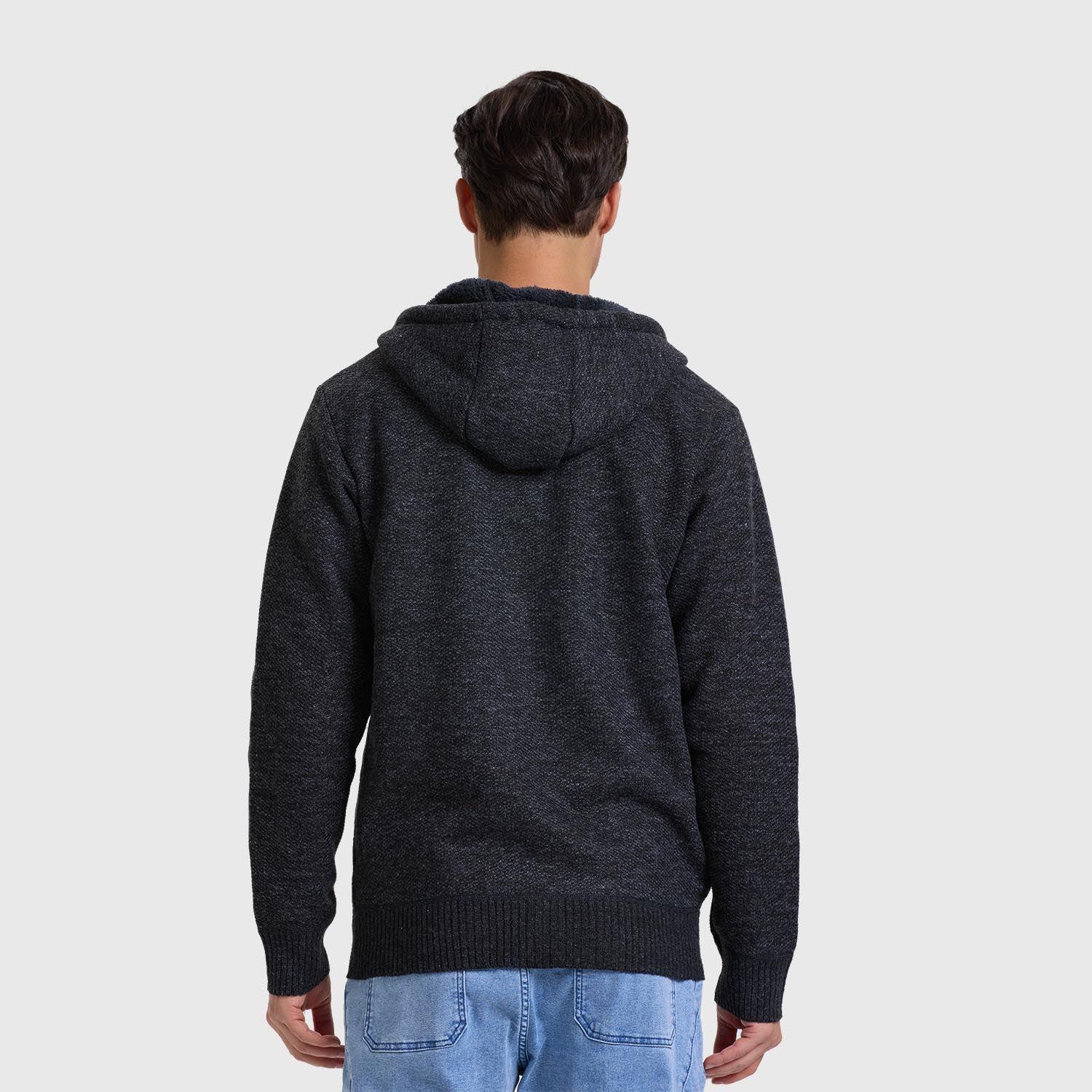 Sweater Hombre Full Zipper Negro-2
