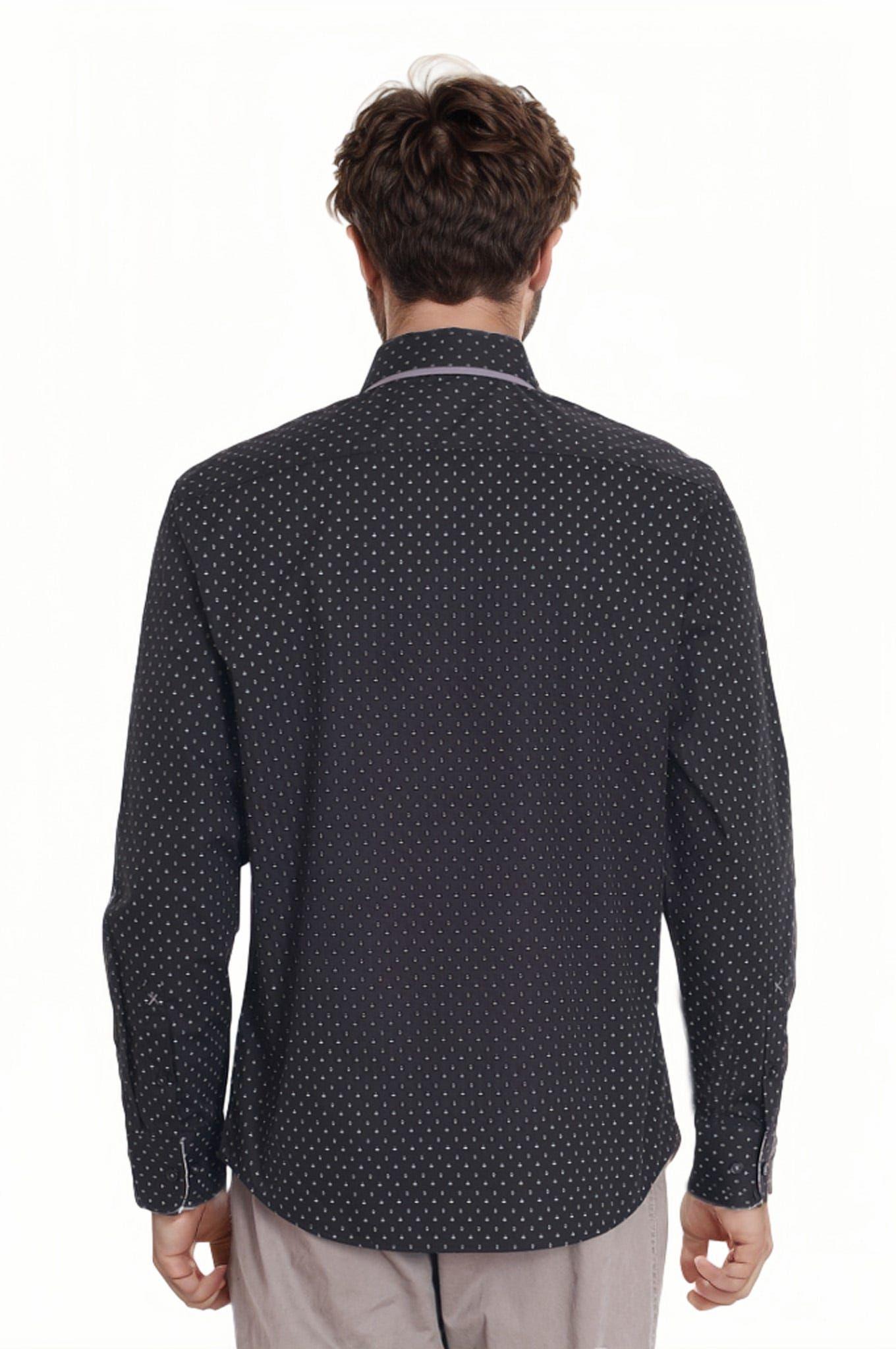 Camisa Hombre Print Negro-2
