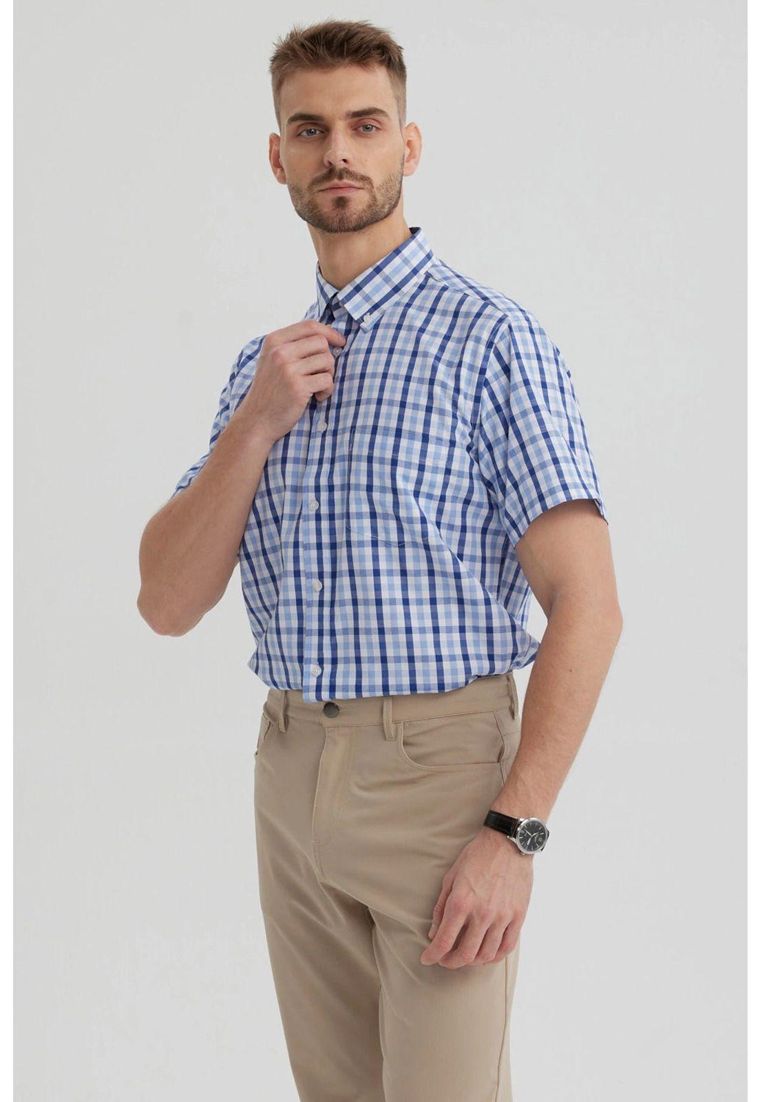 Camisa Hombre Rapport Regalo Azulino - ll-2