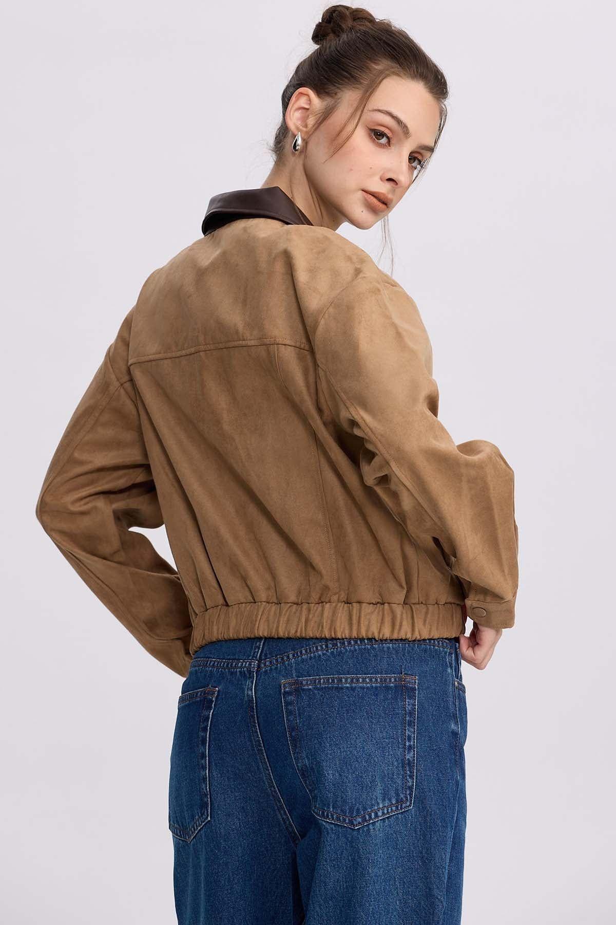 Chaqueta Mujer Antelina Camel-2