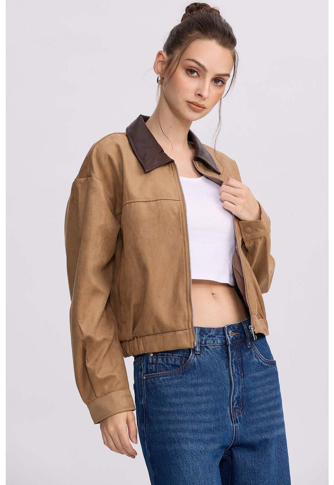 Chaqueta Mujer Antelina Camel-0