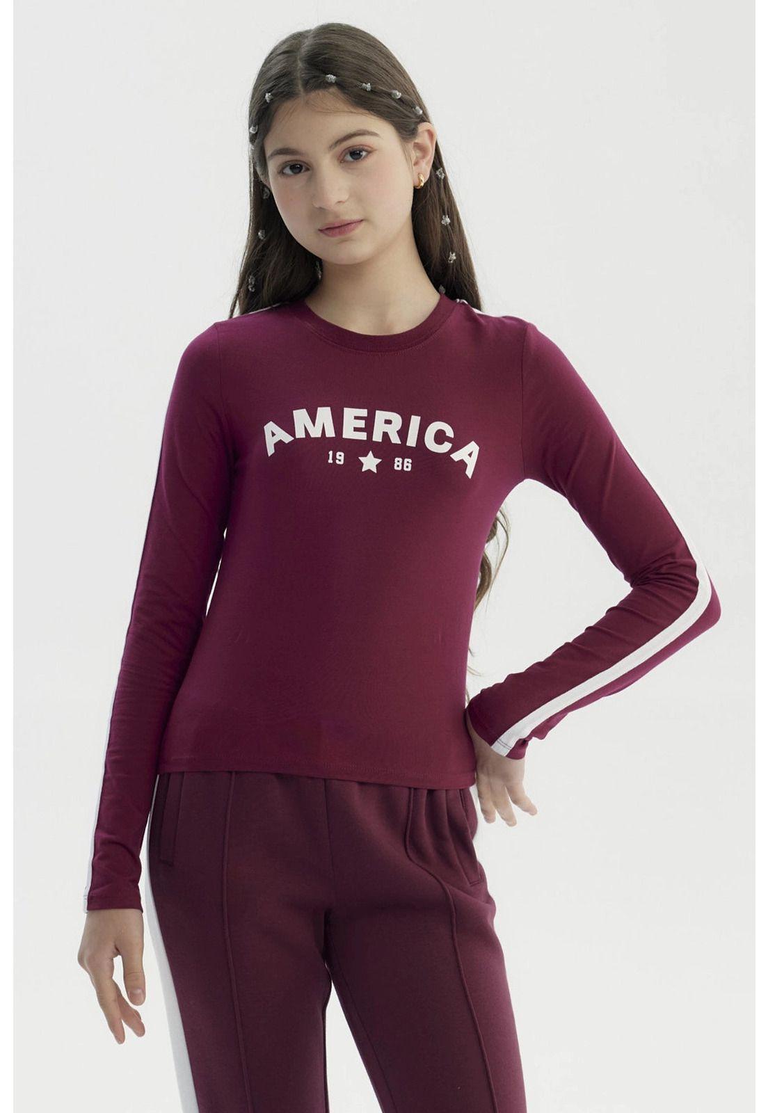 Polera Niña Slim Rojo - lll-0