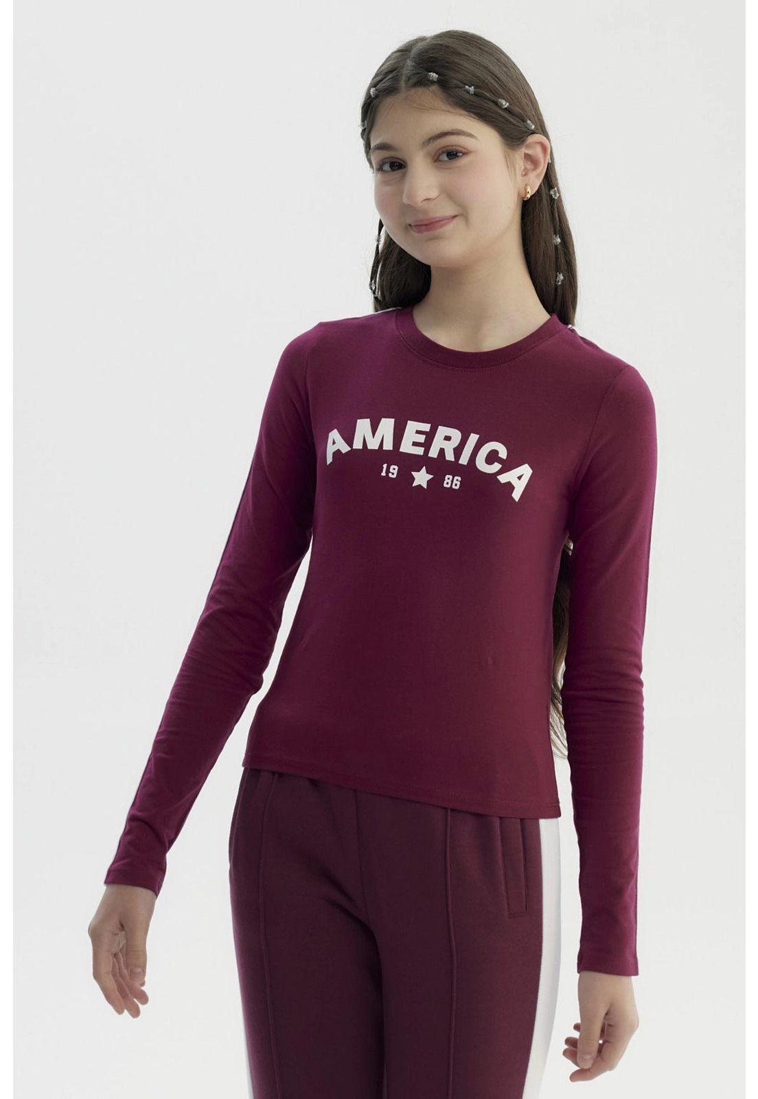 Polera Niña Slim Rojo - lll-1