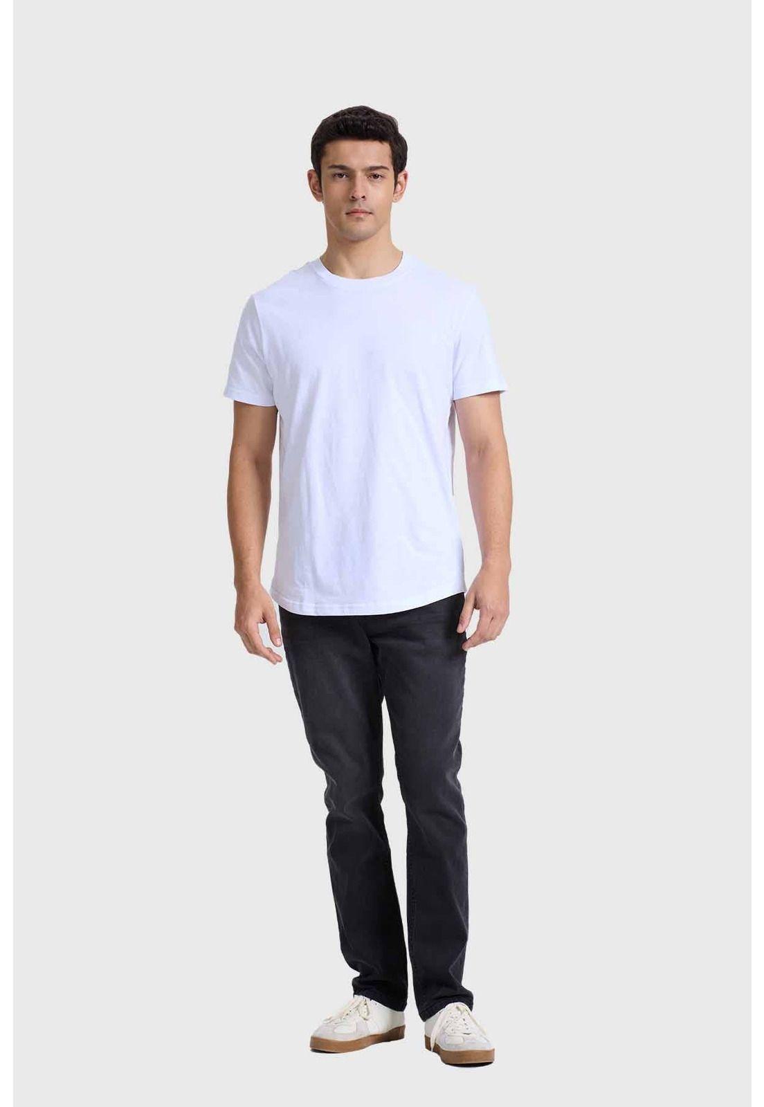 Polera Hombre Long Fit Básica Blanco-3