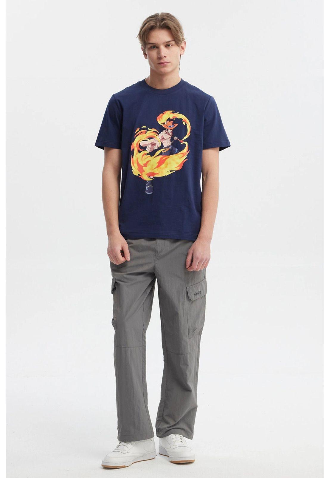 Polera Hombre One Piece Azul Marino-3