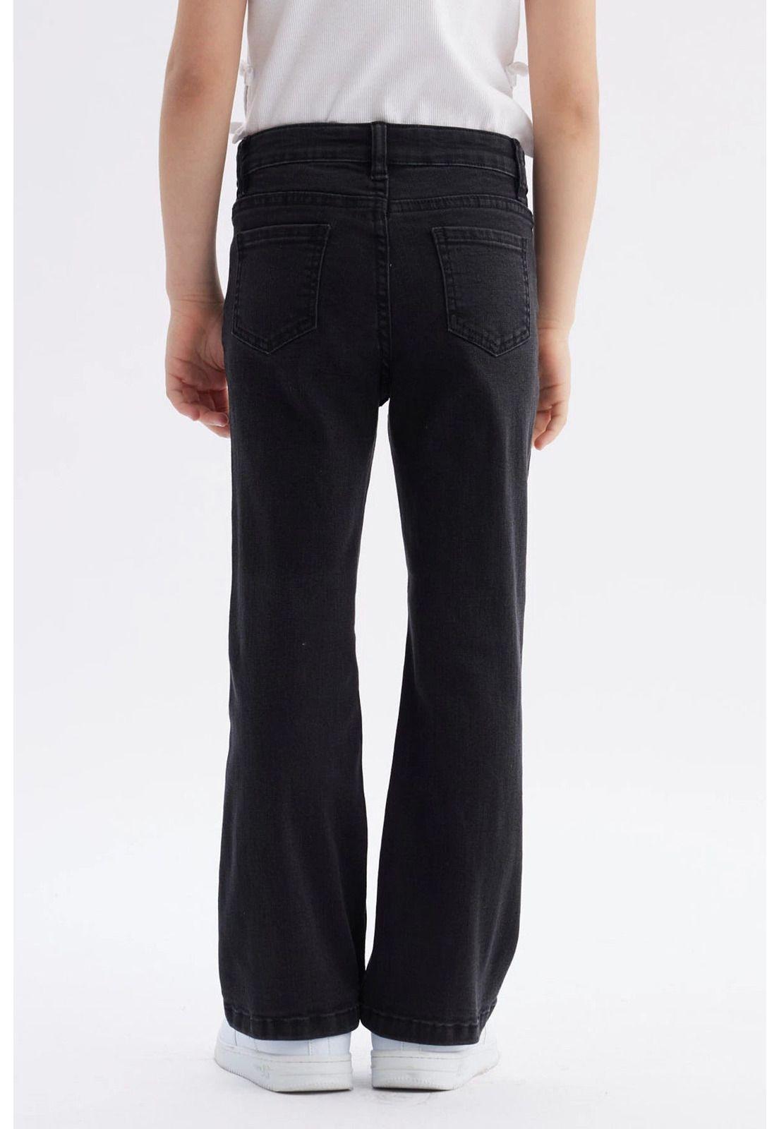 Jeans Niña Flare Negro - ll-2