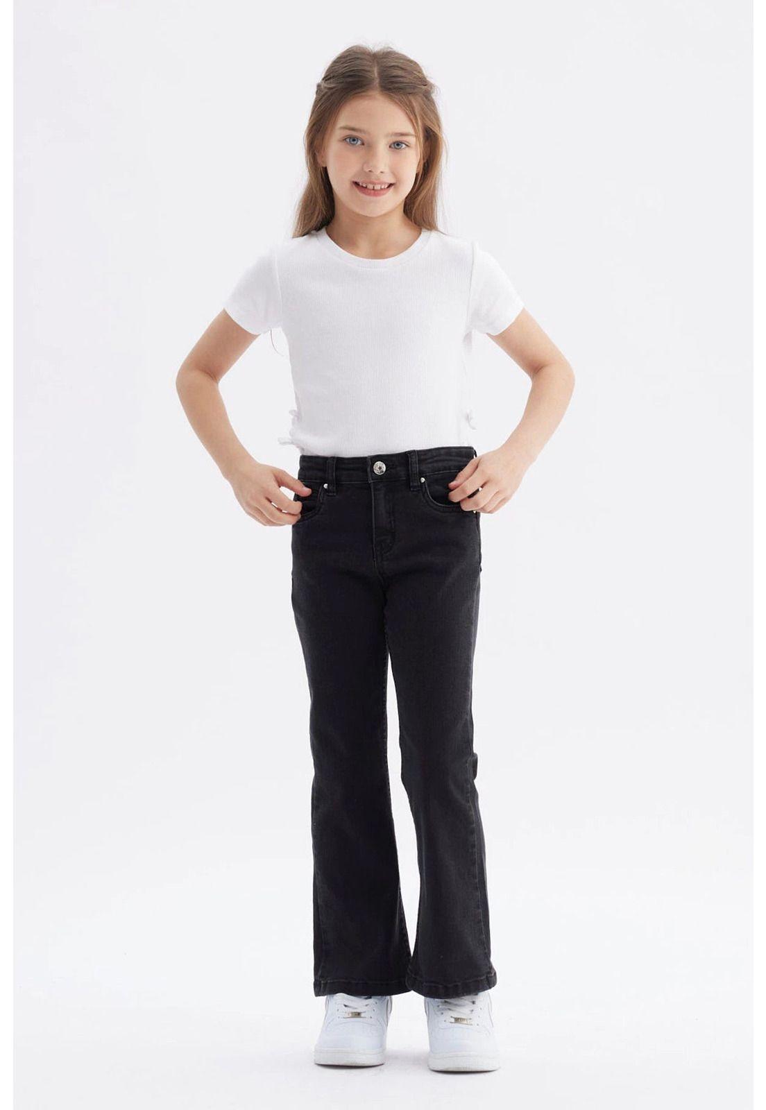 Jeans Niña Flare Negro - ll-3