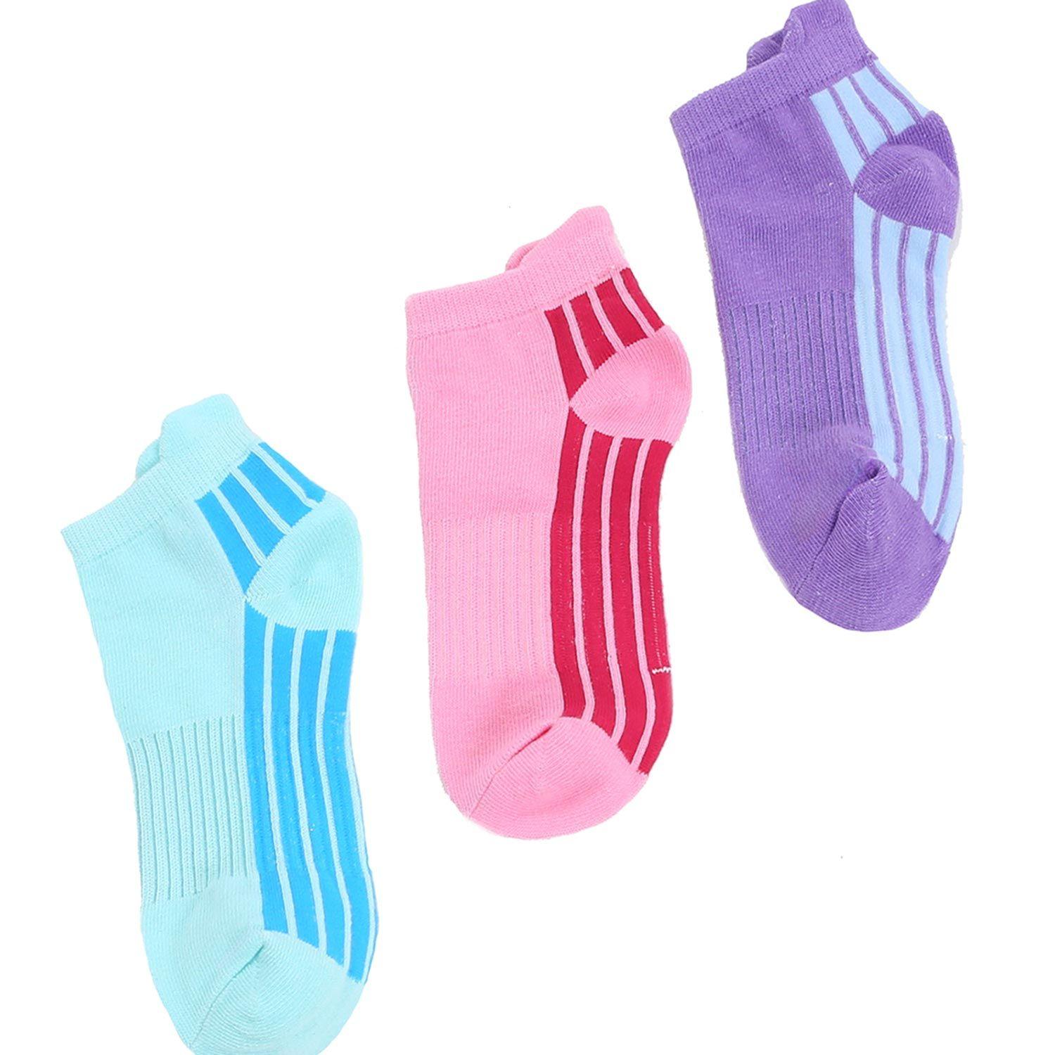 Calceta Mujer Tripack Deportiva Violeta I-0