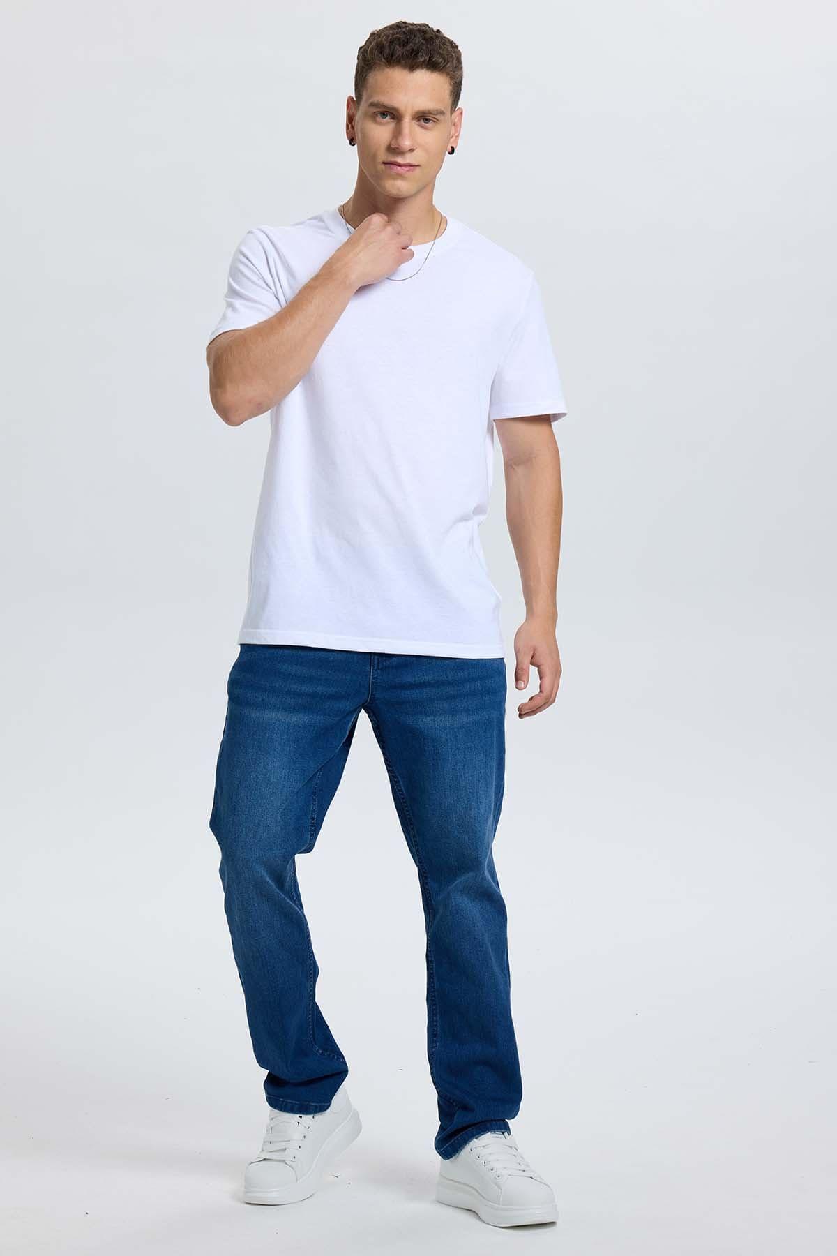 Polera Hombre Long Fit Básica Blanco-3