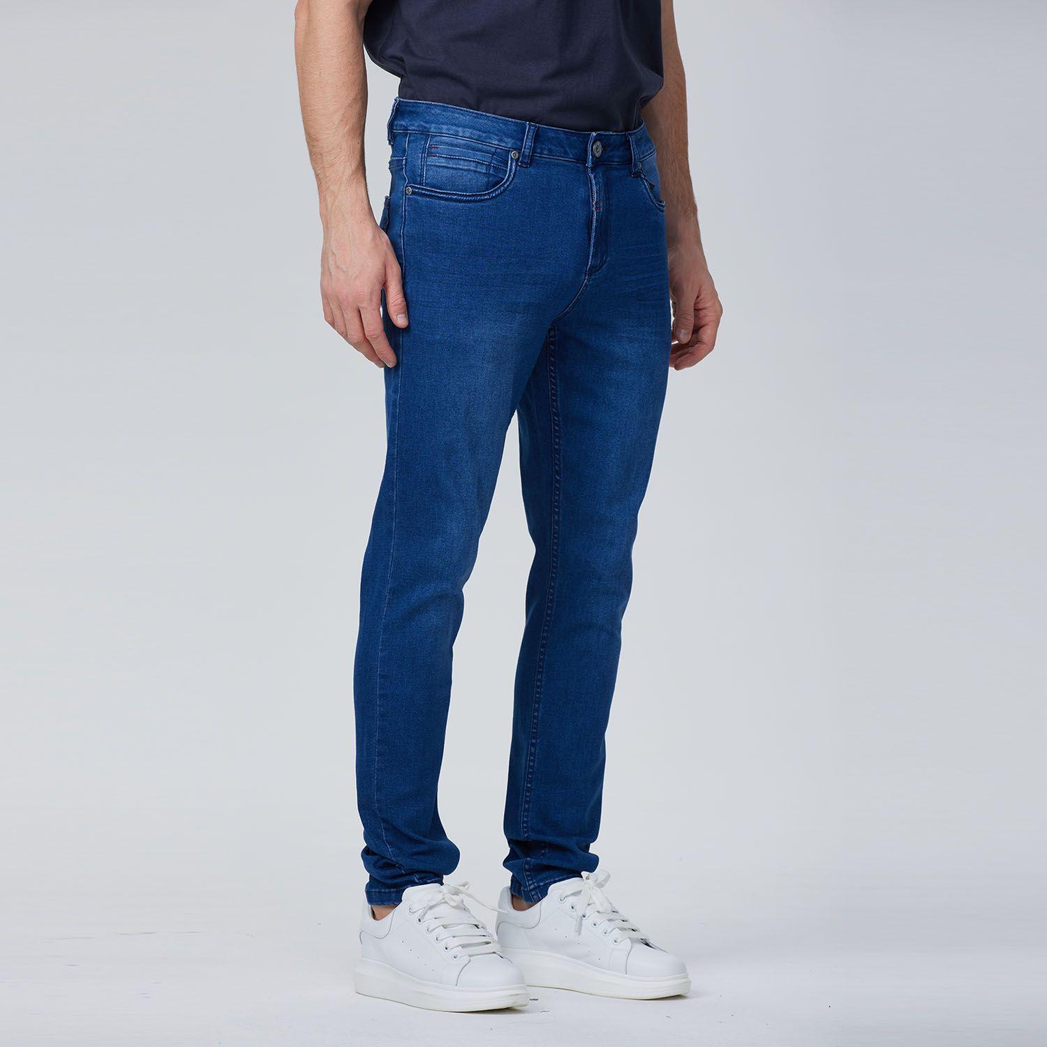 Jeans Skinny 101 Azul Oscuro Hombre-1