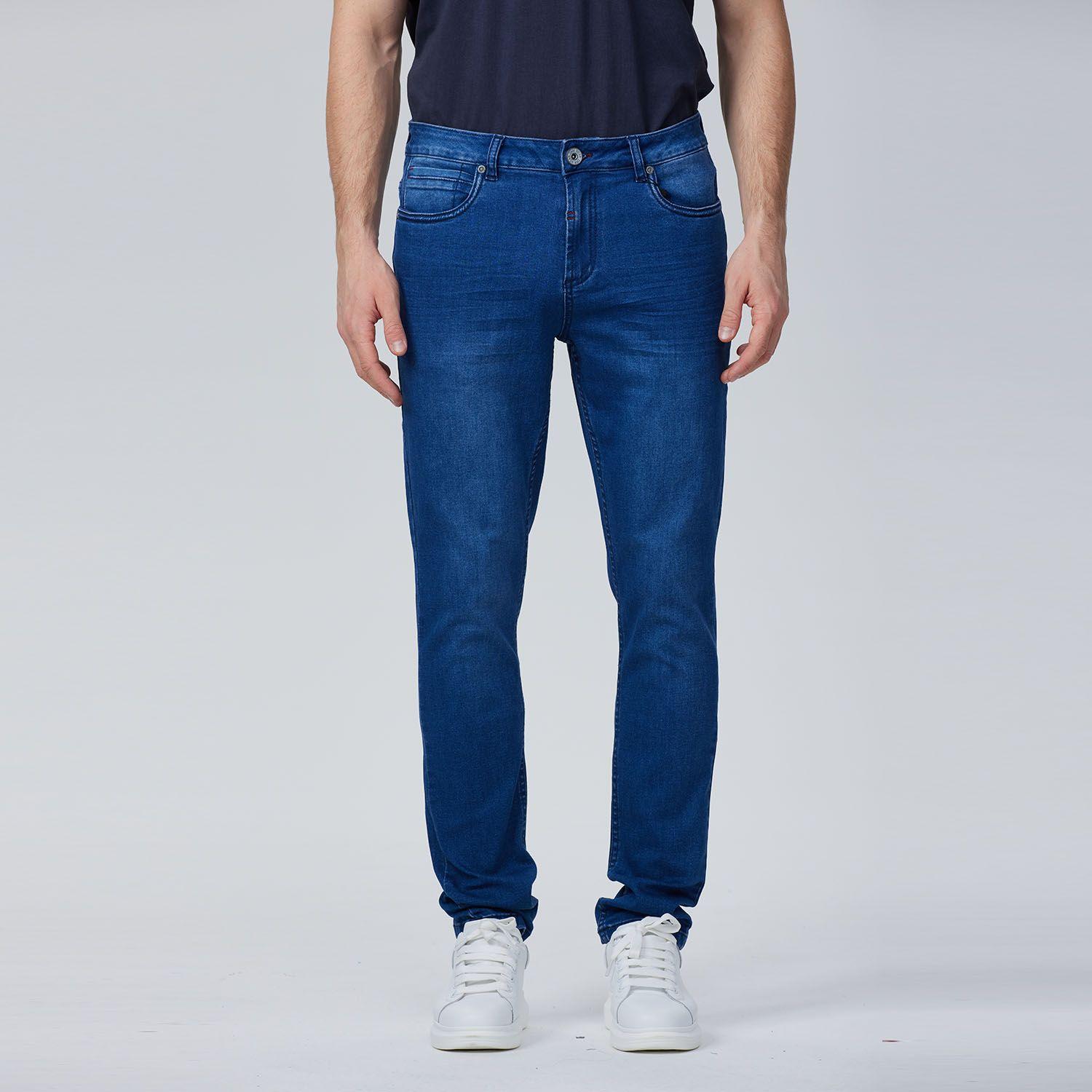 Jeans Skinny 101 Azul Oscuro Hombre-2