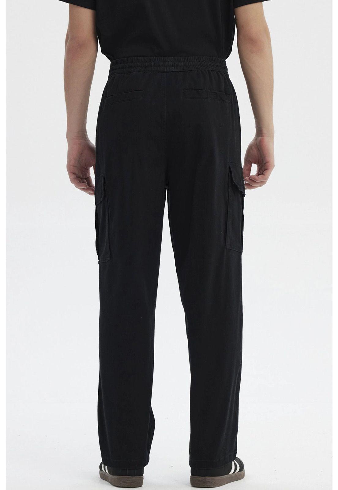 Pantalón Hombre Calce Recto Negro - lll-2