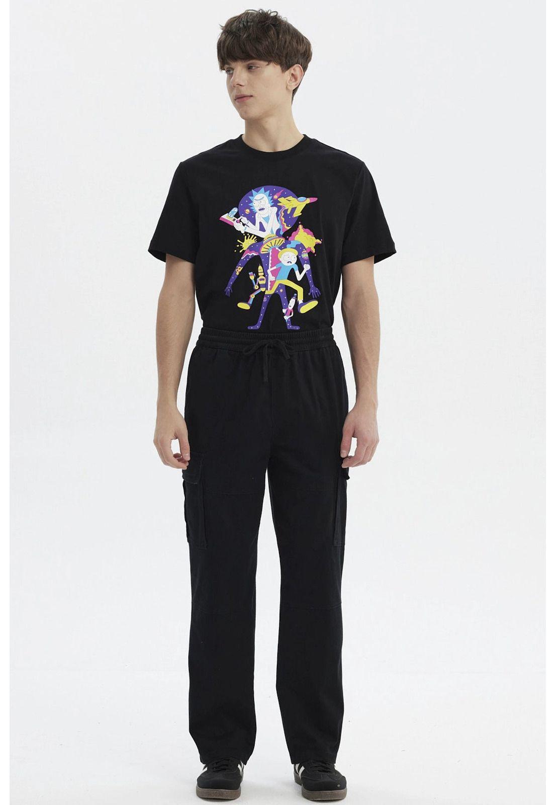 Pantalón Hombre Calce Recto Negro - lll-3