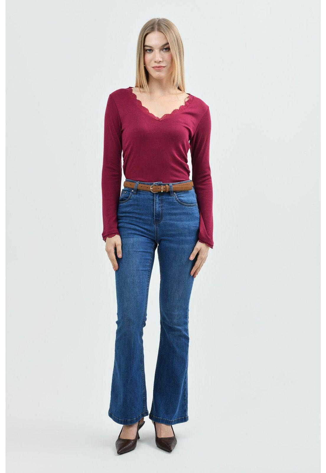 Polera Mujer Ajustado Fucsia - ll-3