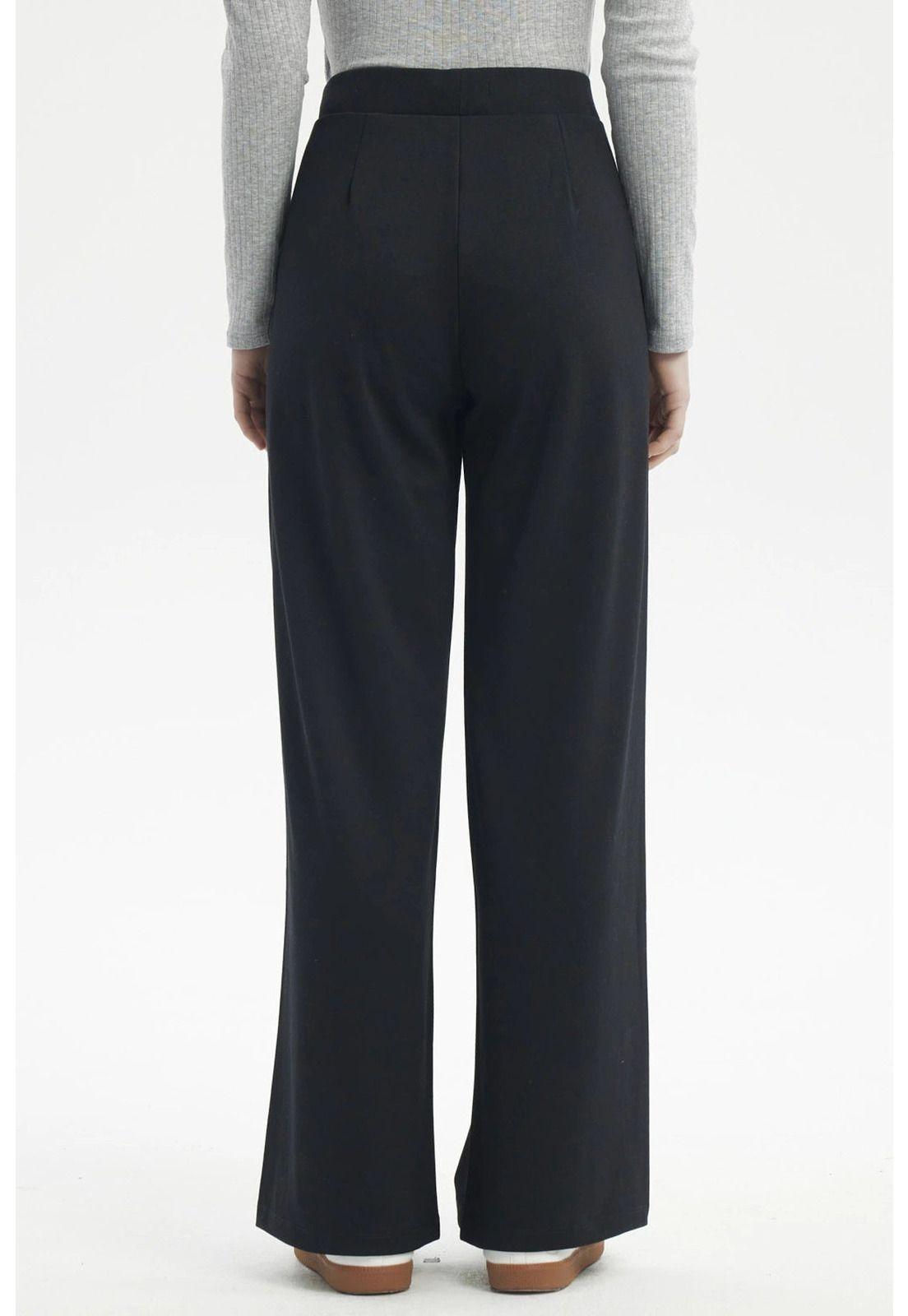 Pantalón Mujer Calce Recto Negro - ll-2