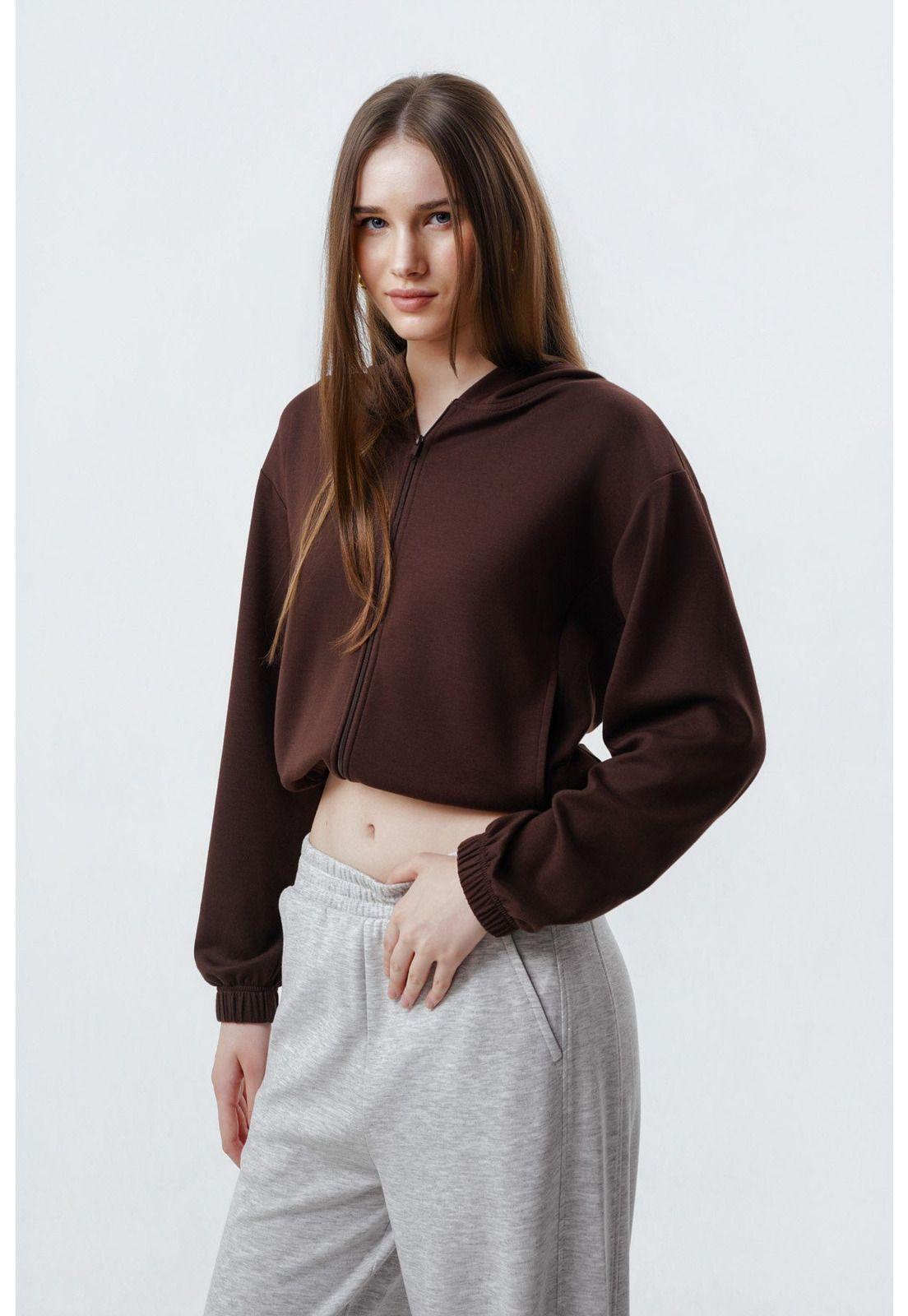 Polerón Mujer Classic Chocolate-1