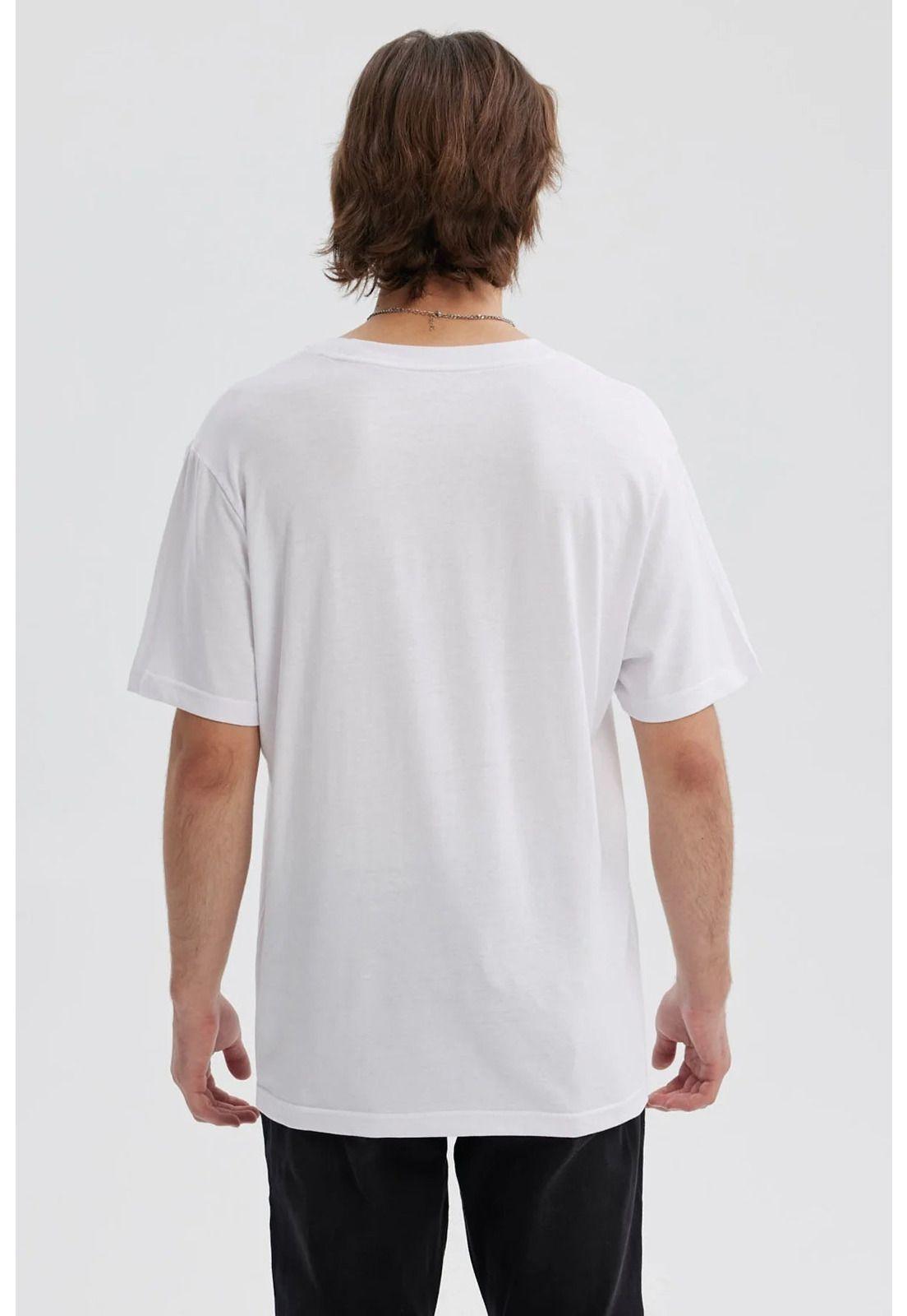 Polera Hombre Estampado Blanco - lV-2