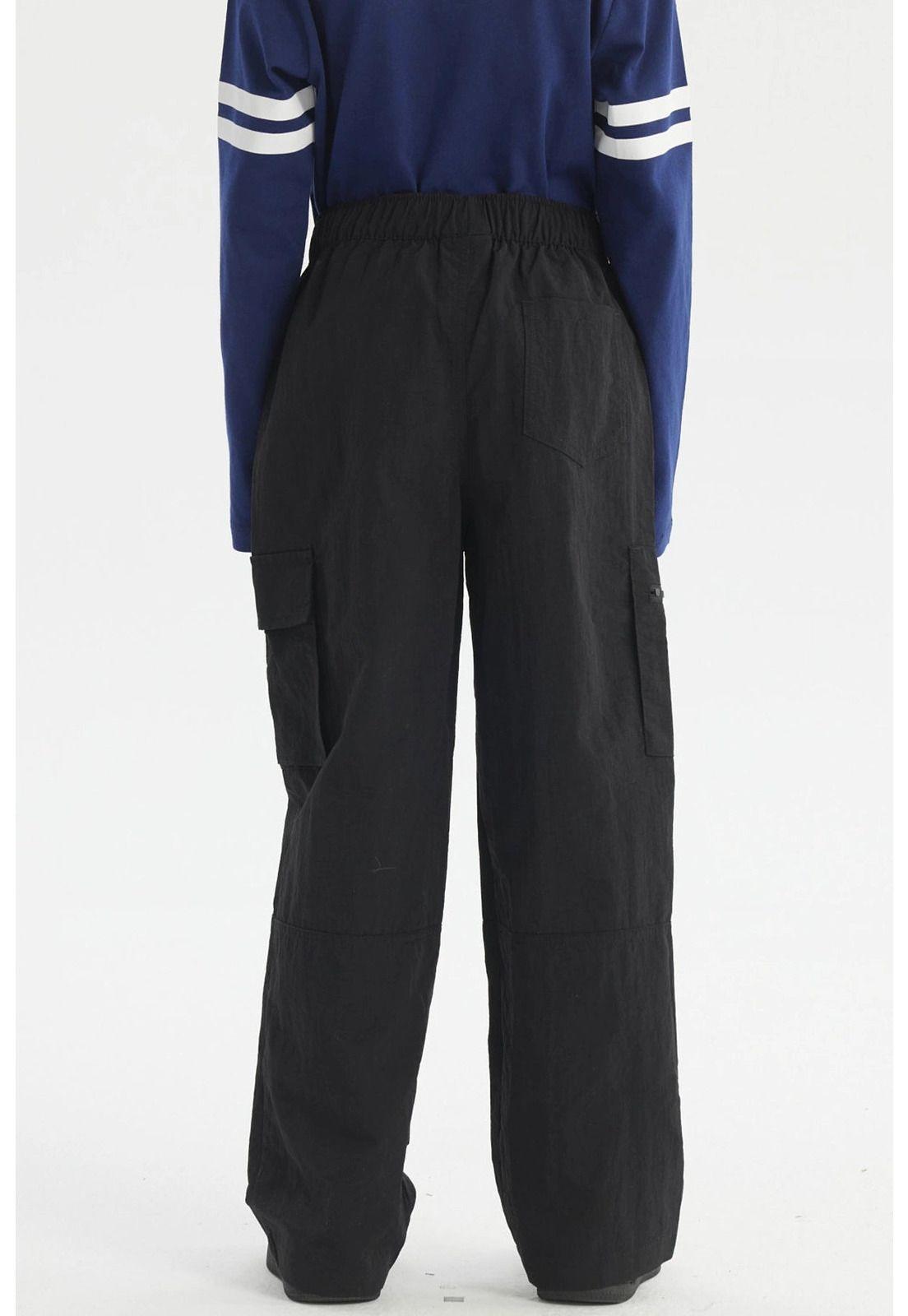 Pantalón Niño Calce Recto Taslan Negro-2