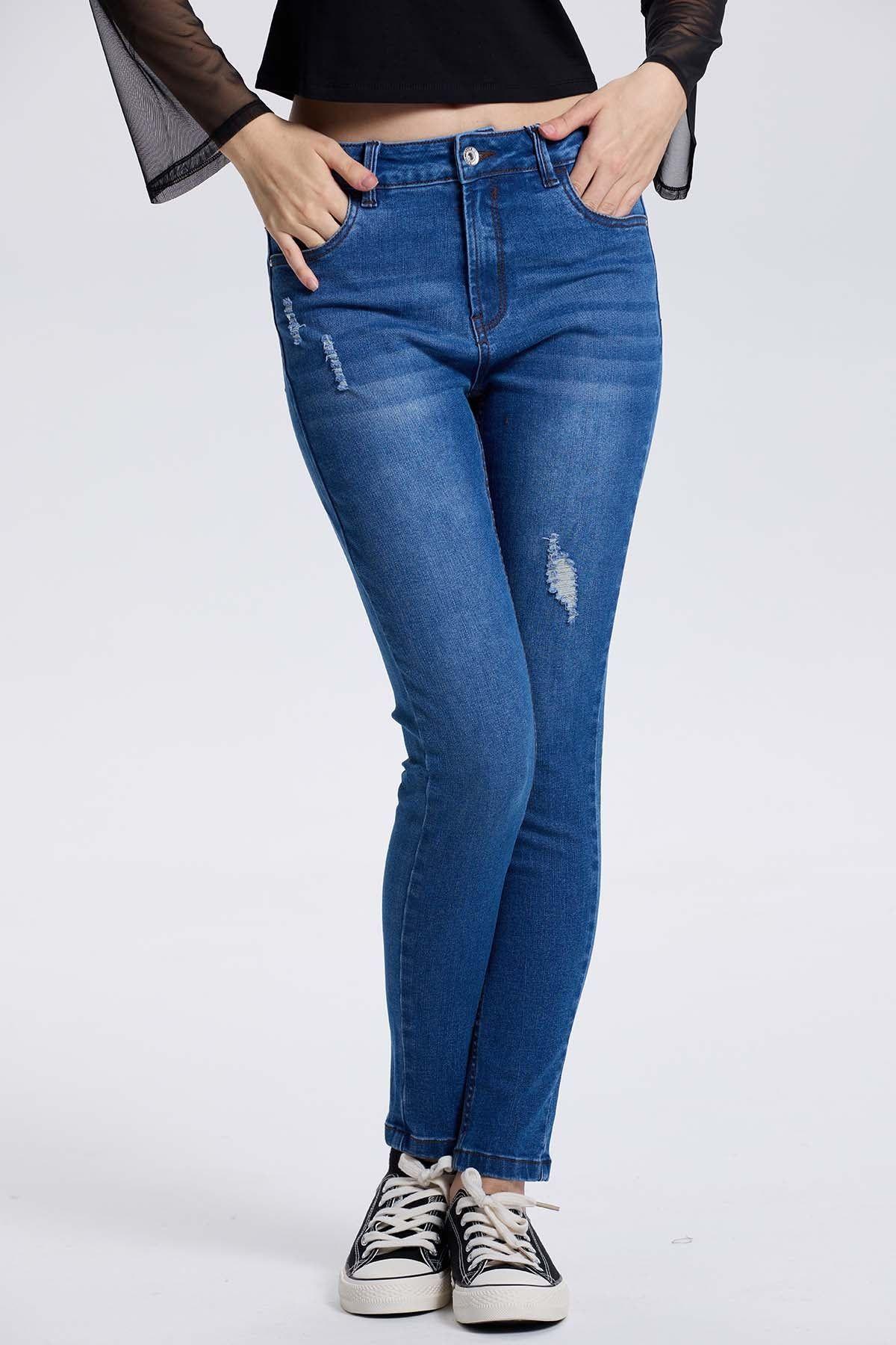 Jeans Mujer Lia Super Skinny Azul-0