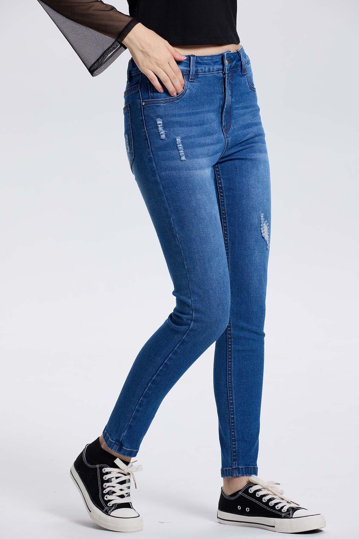Jeans Mujer Lia Super Skinny Azul-1