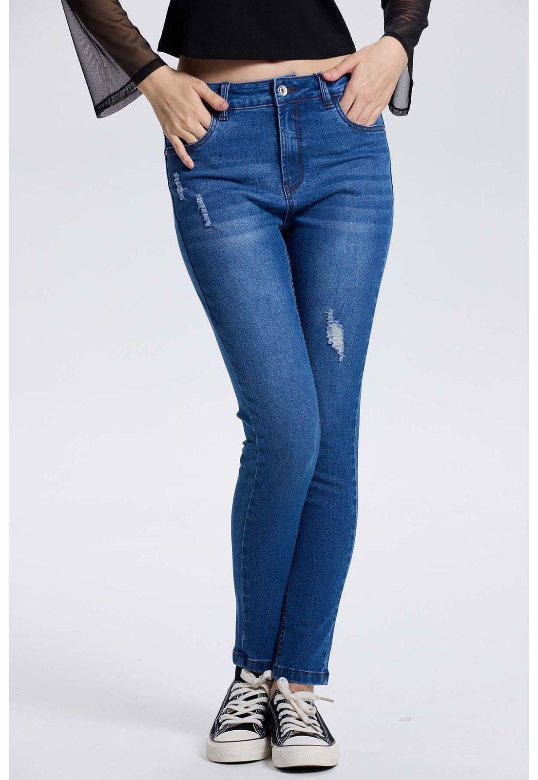 Jeans Mujer Lia Super Skinny Azul-0