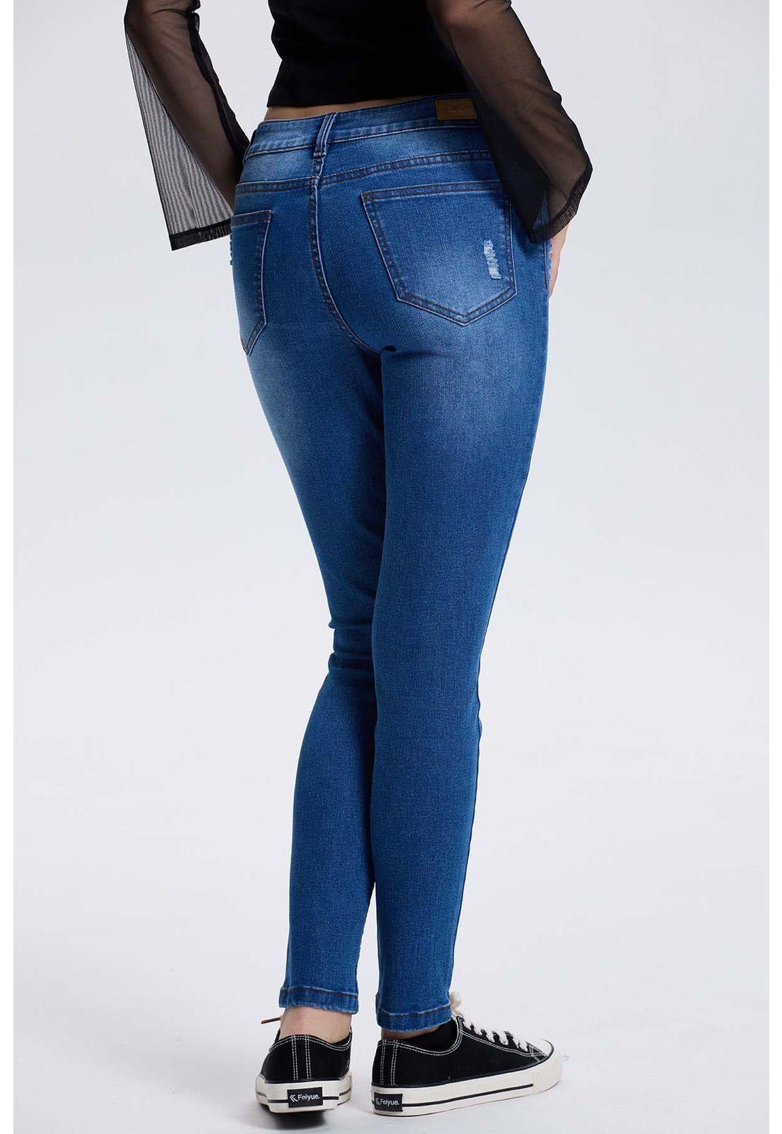 Jeans Mujer Lia Super Skinny Azul-2