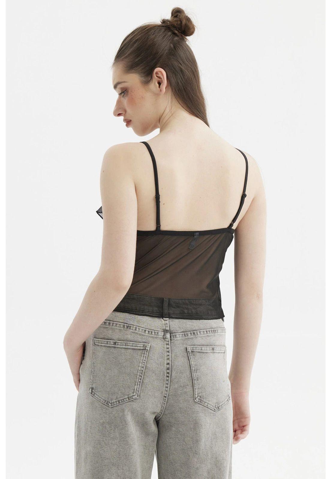 Peto Mujer Boho Vuelo Negro-2