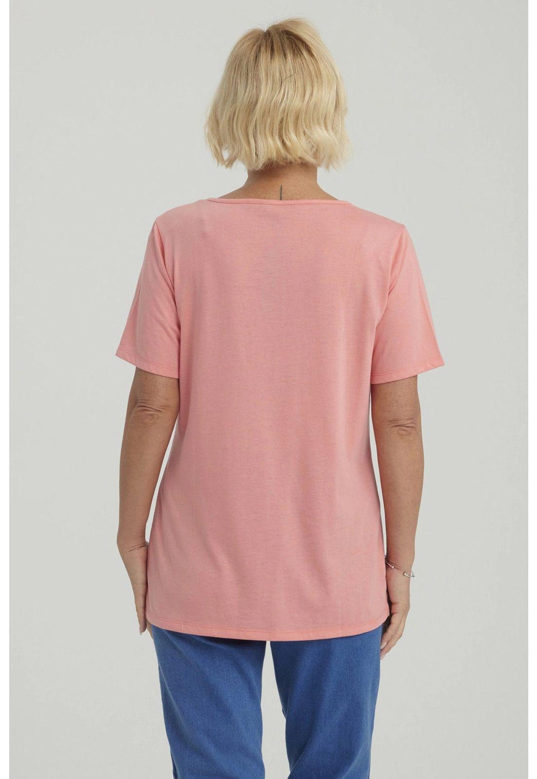 Polera Mujer Lisa Apertura Sandía-2