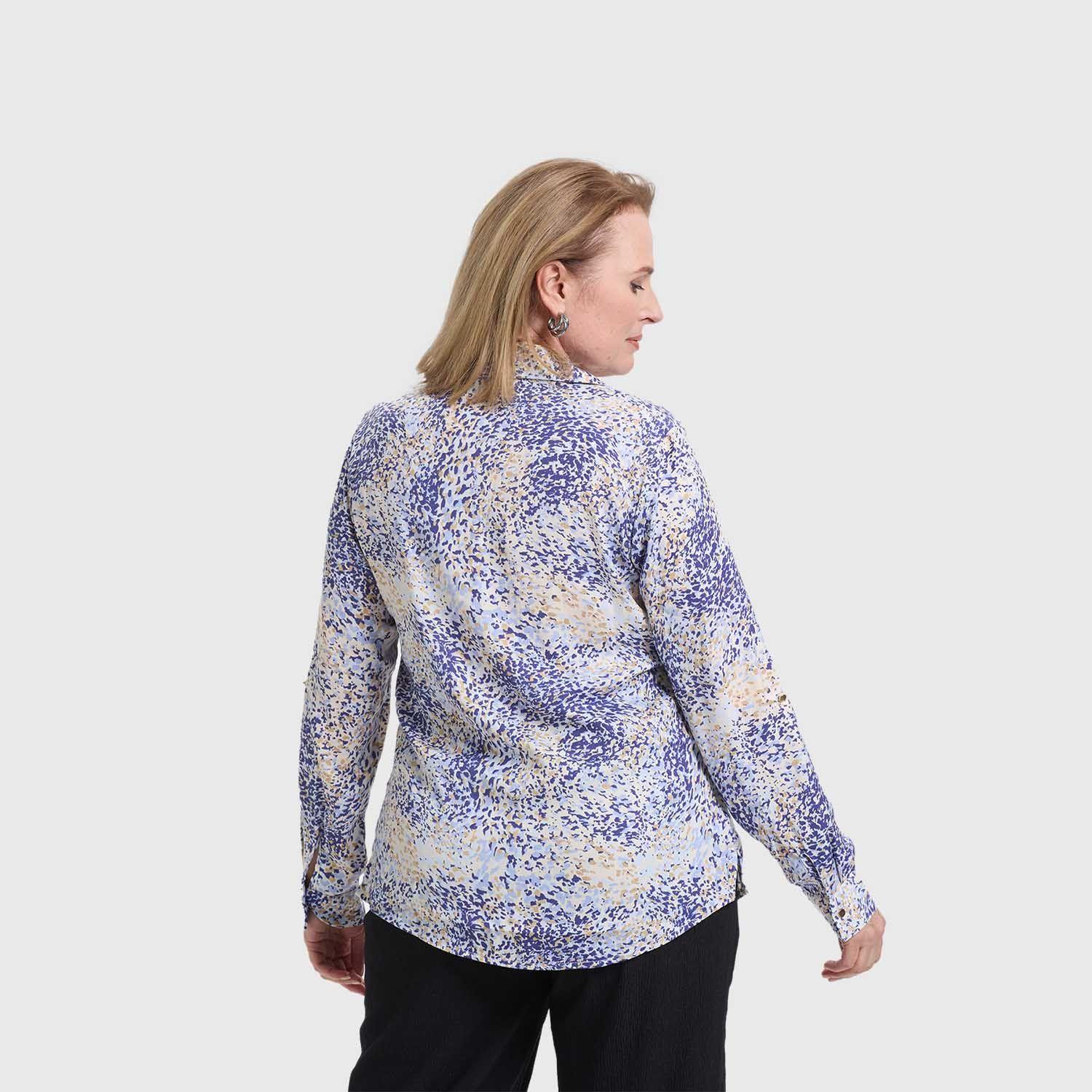 Blusa Mujer Lisa Estampada Celeste Fashion's Park-2