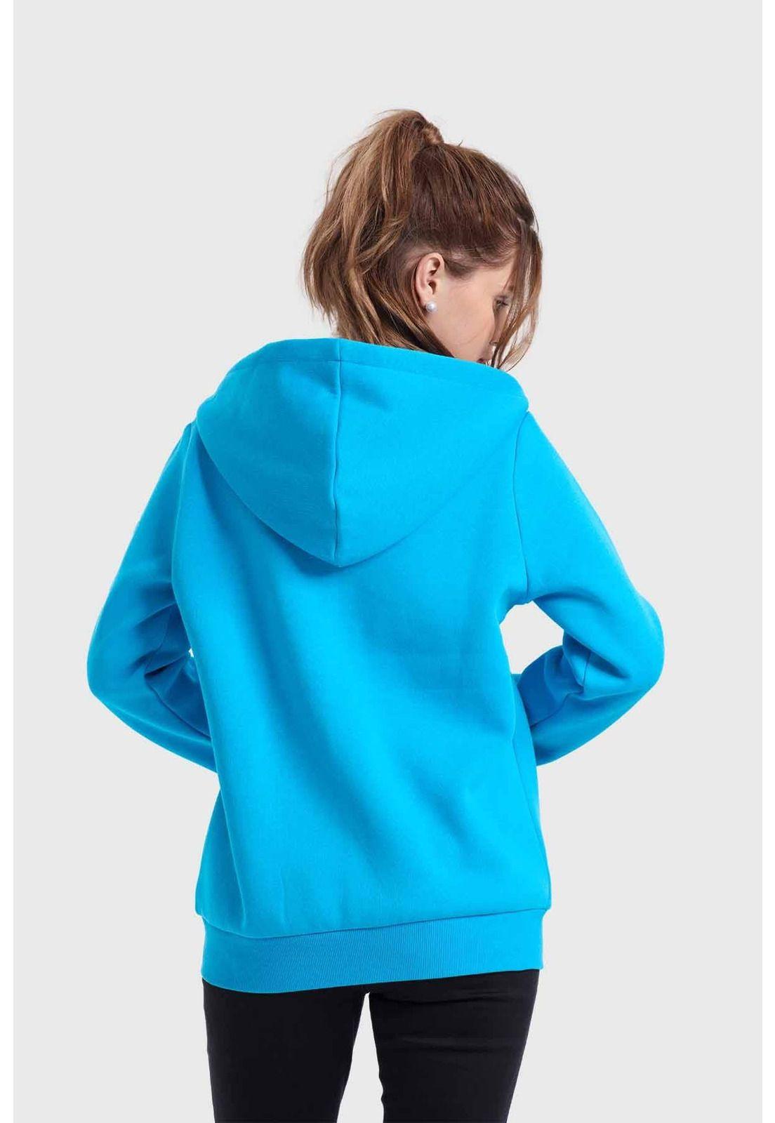 Polerón Mujer Hoodie Azul - ll-2