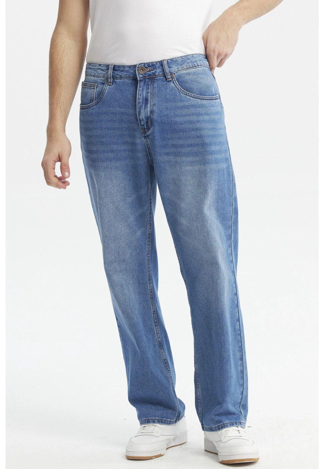 Jeans Hombre 643 Calce Recto Azul-0